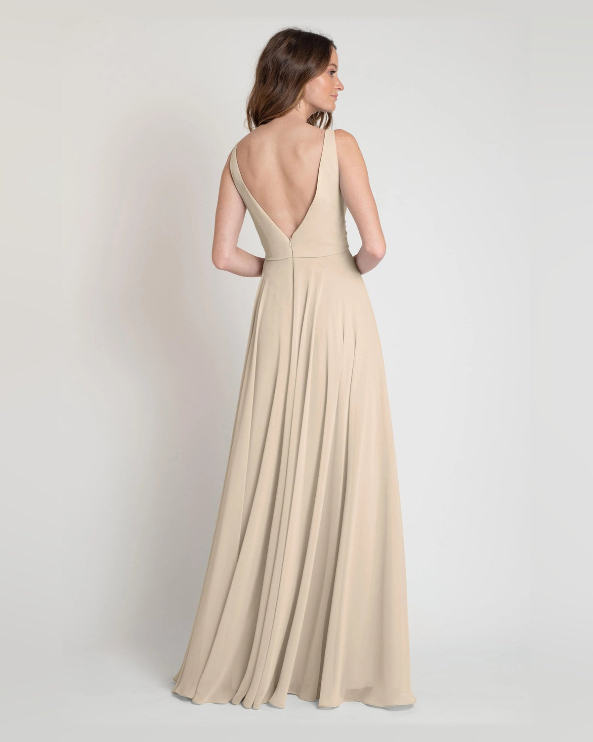 v neck a-line floor-length formal dress - image 2