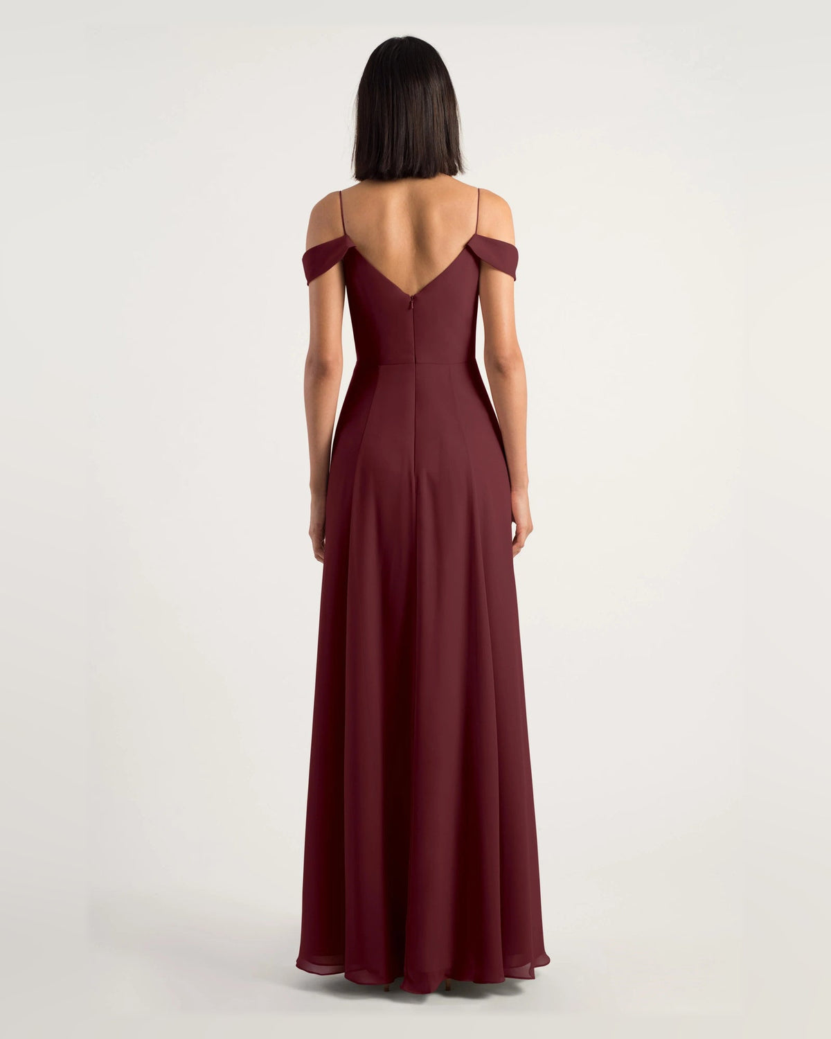 v neck a-line floor-length formal dress - image 2