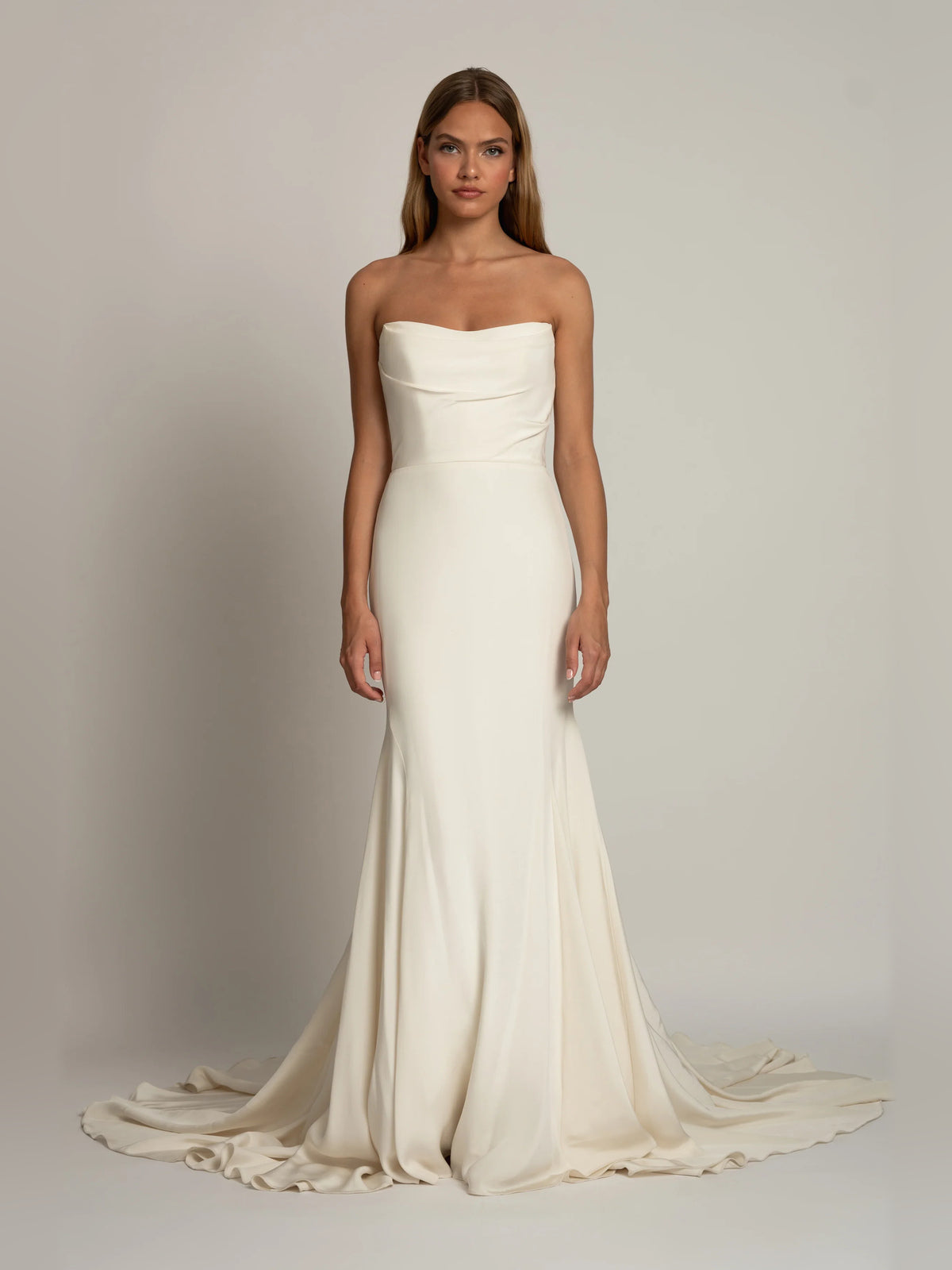 fit-and-flare floor-length formal dress - image 2