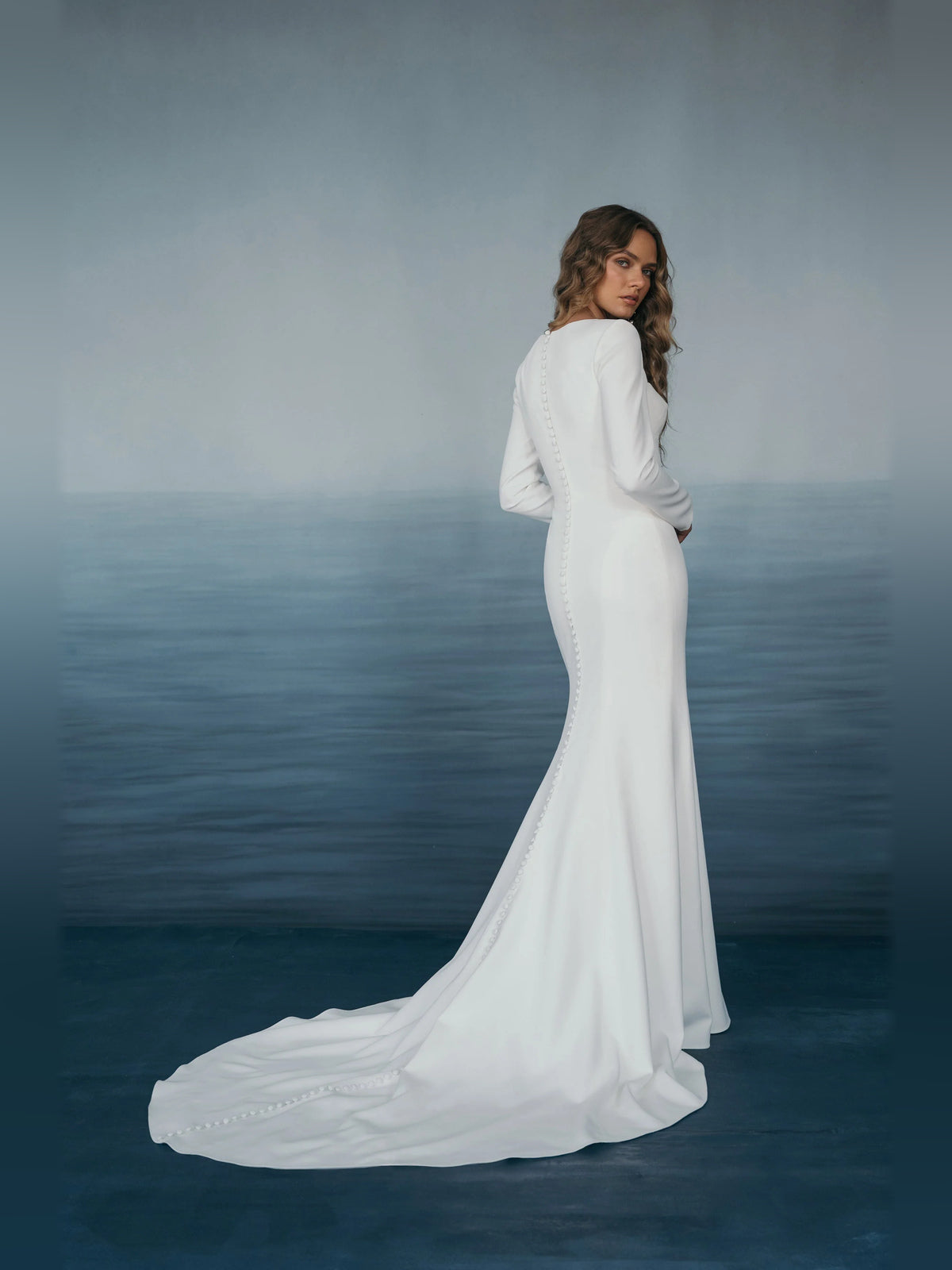 square neck fit-and-flare floor-length formal dress - image 2