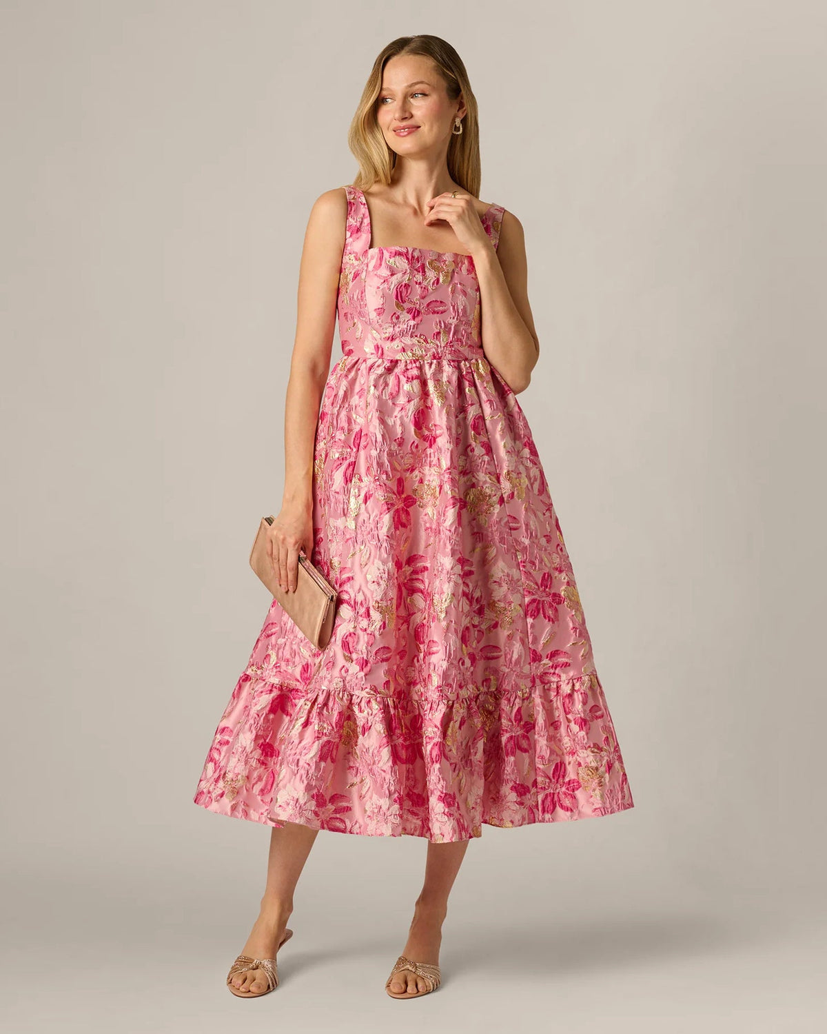 a-line midi mother of the bride dress - image 2