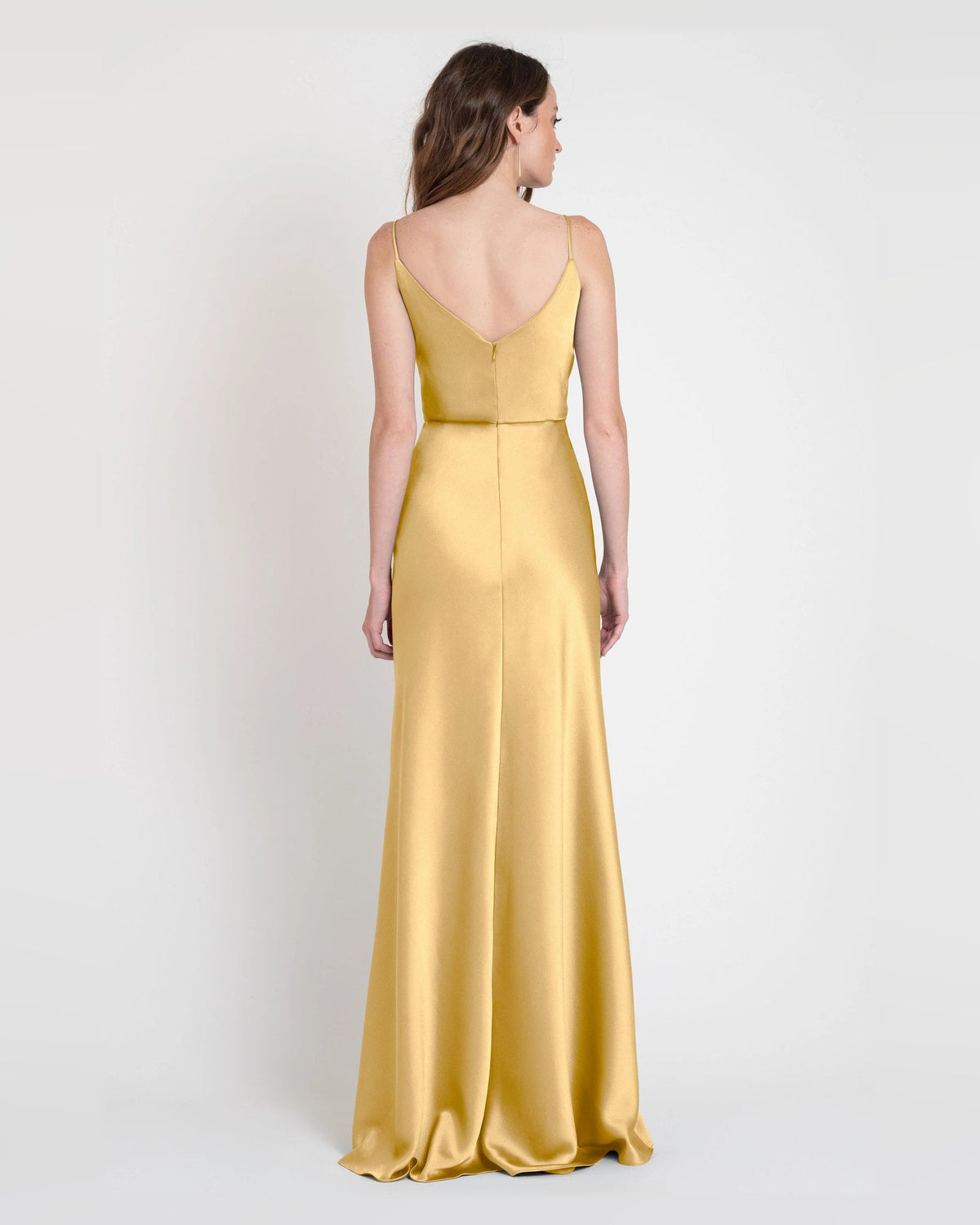 cowl neck slip floor-length formal dress - image 2