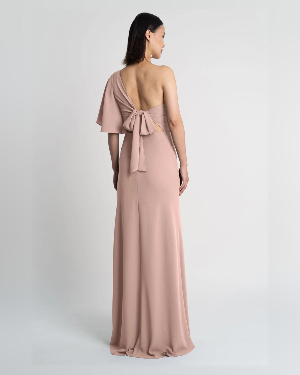 one shoulder a-line floor-length formal dress - image 2