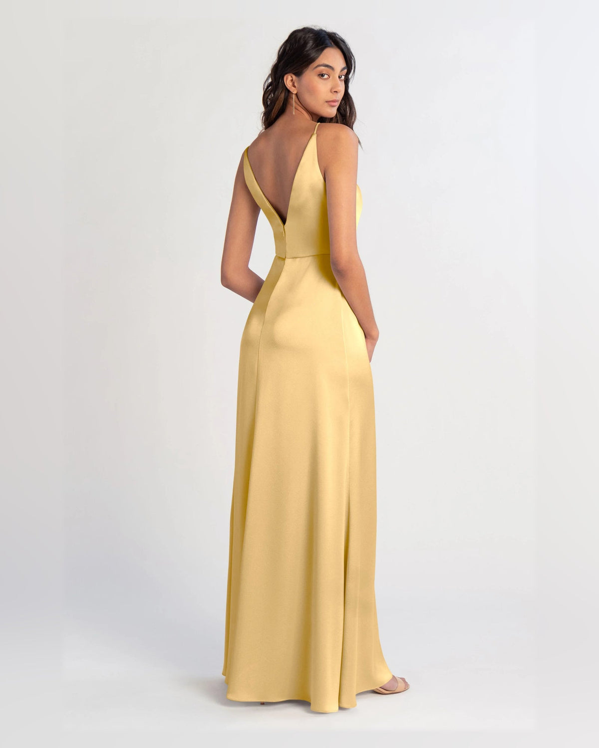v neck a-line floor-length formal dress - image 2