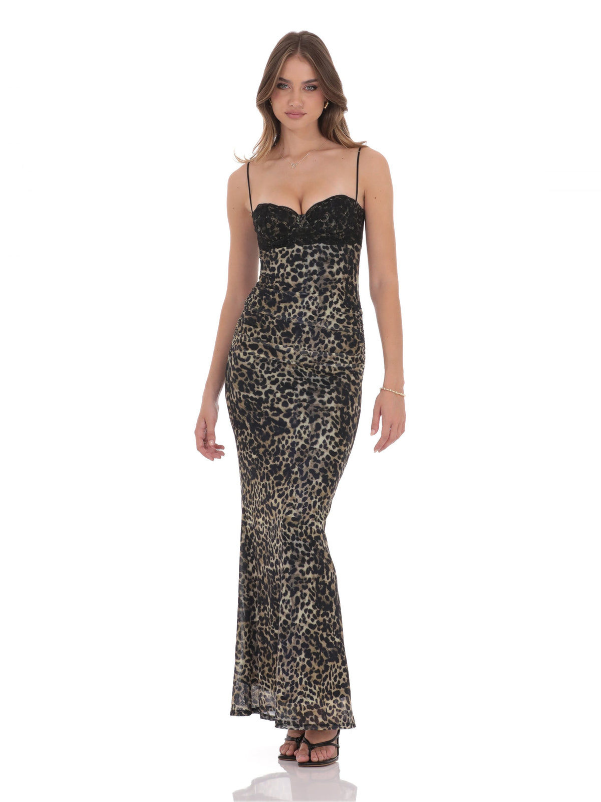 Gray bridesmaid dress with a-line silhouette