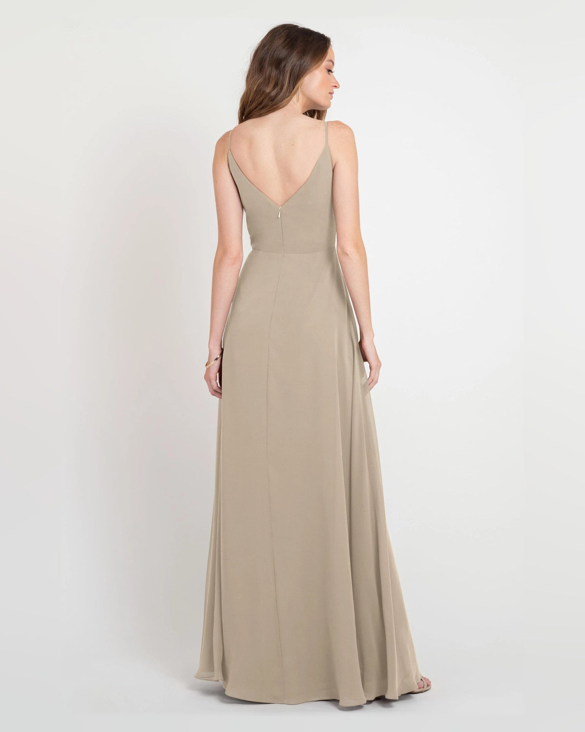 cowl neck a-line floor-length formal dress - image 2