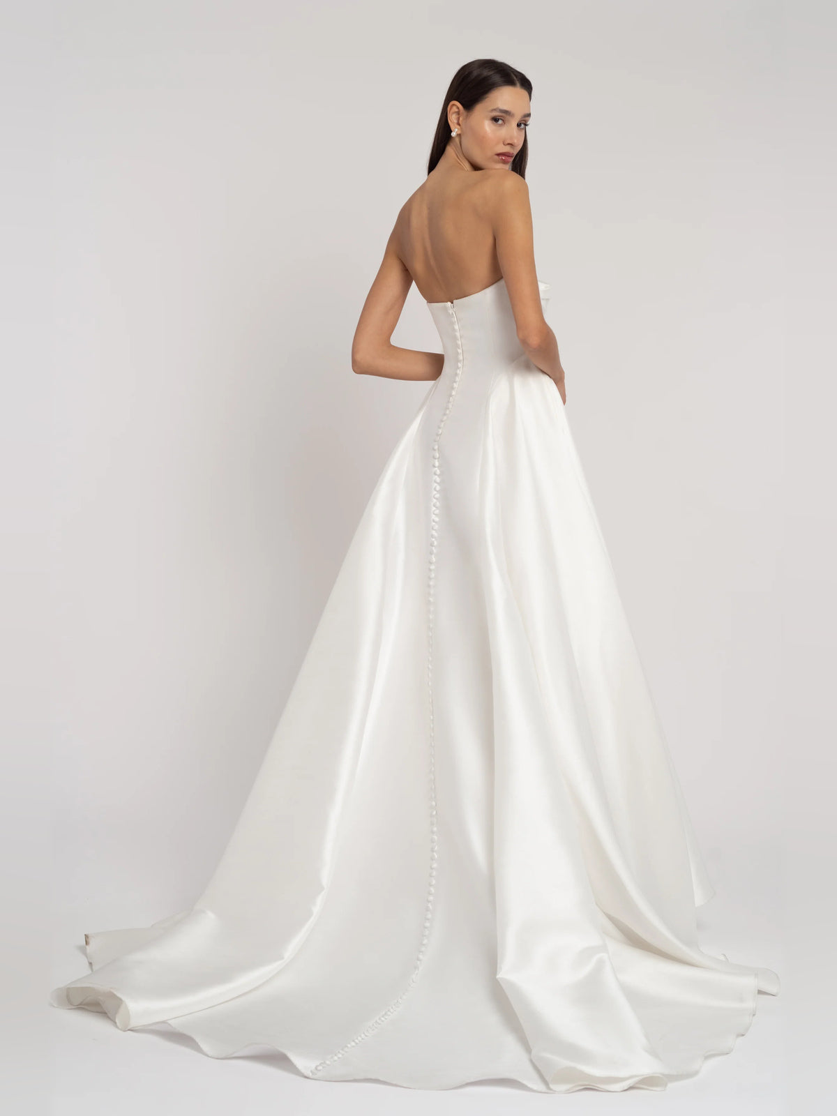 cowl neck a-line floor-length formal dress - image 2
