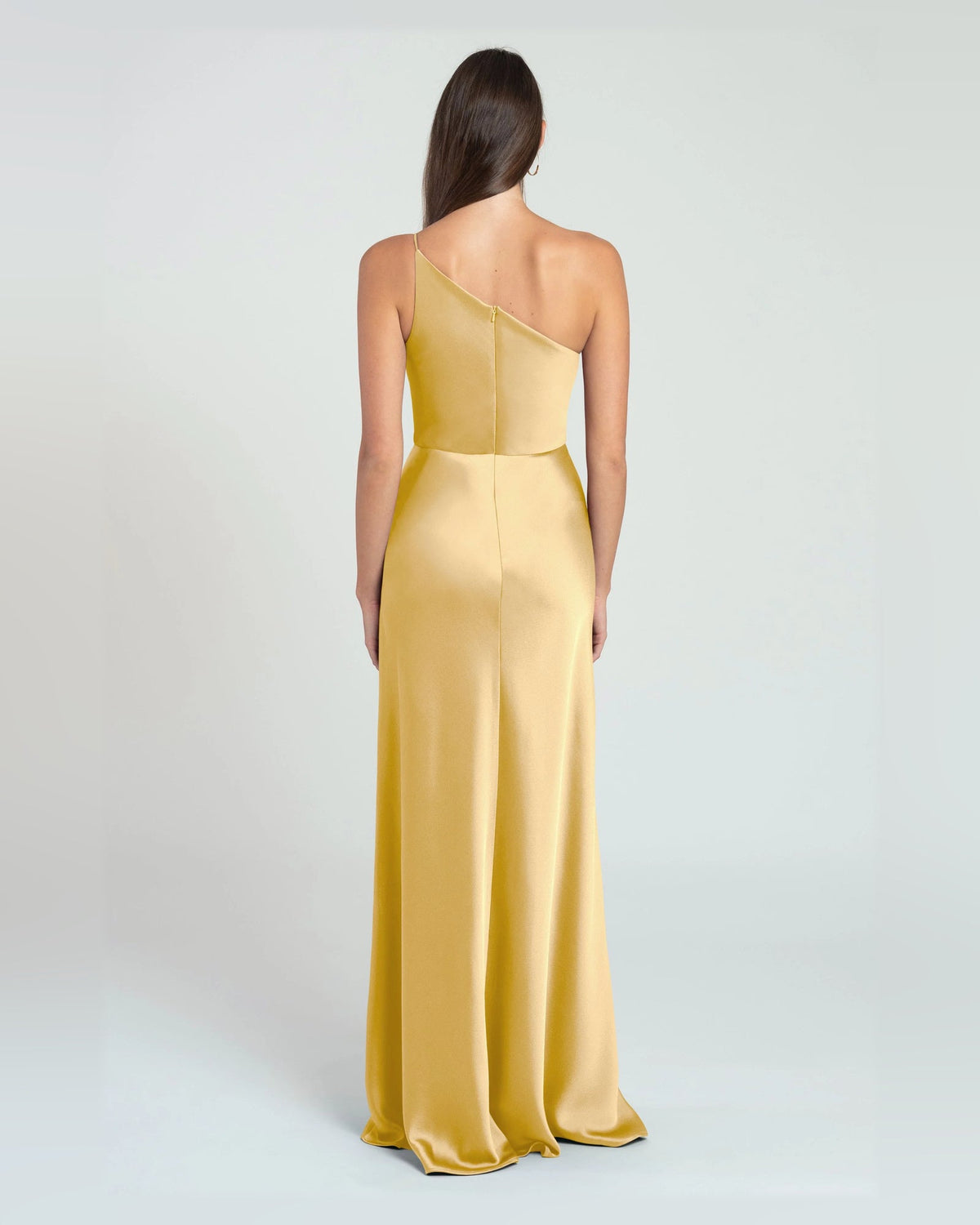 one shoulder a-line floor-length formal dress - image 2