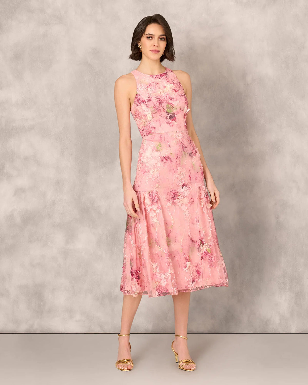 sleeveless a-line midi mother of the bride dress - image 2
