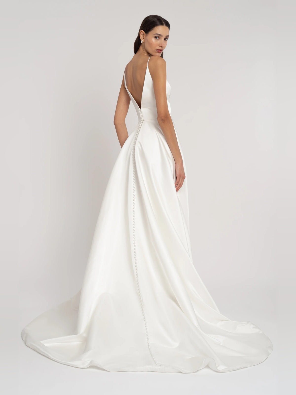 v neck a-line floor-length formal dress - image 2