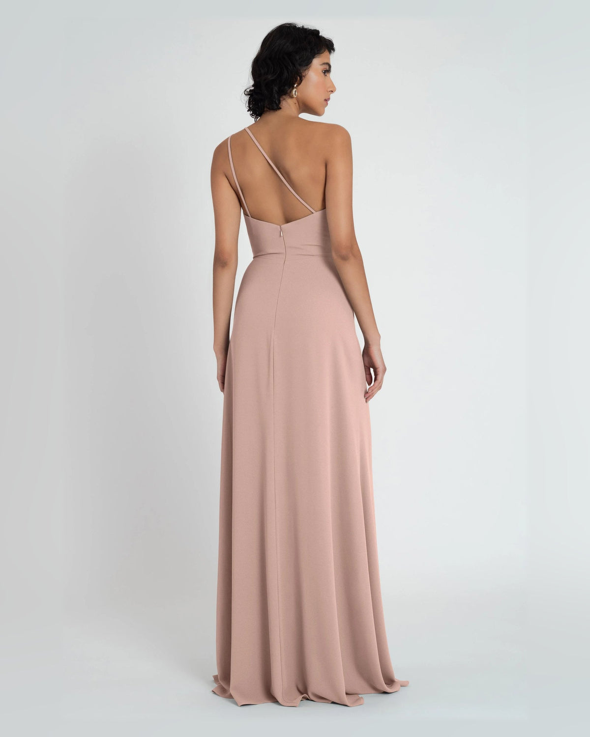 one shoulder a-line floor-length formal dress - image 2