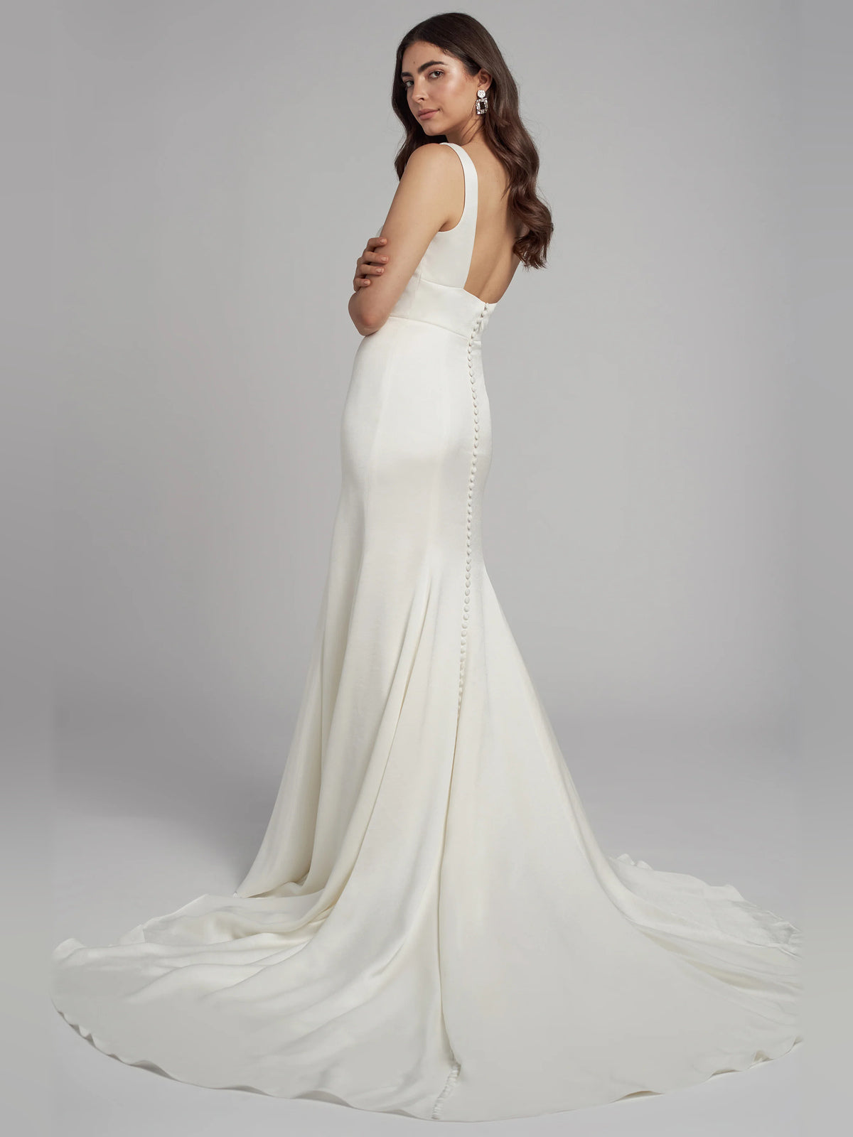square neck fit-and-flare floor-length formal dress - image 2