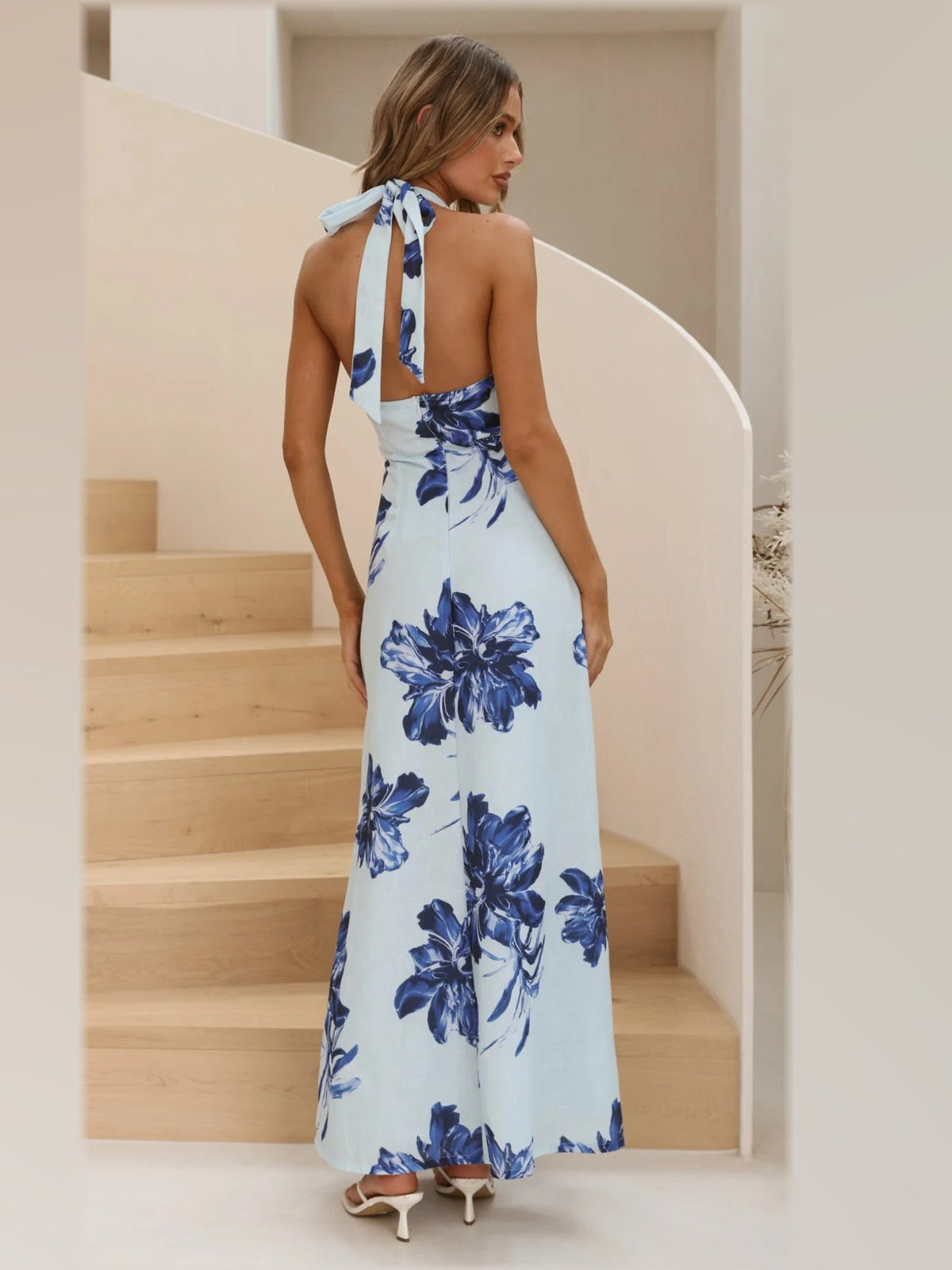 Ivory formal dress with a-line silhouette