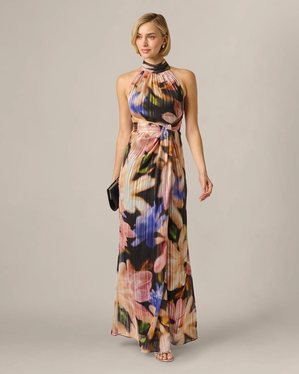 halter neck mermaid maxi mother of the bride dress - image 2