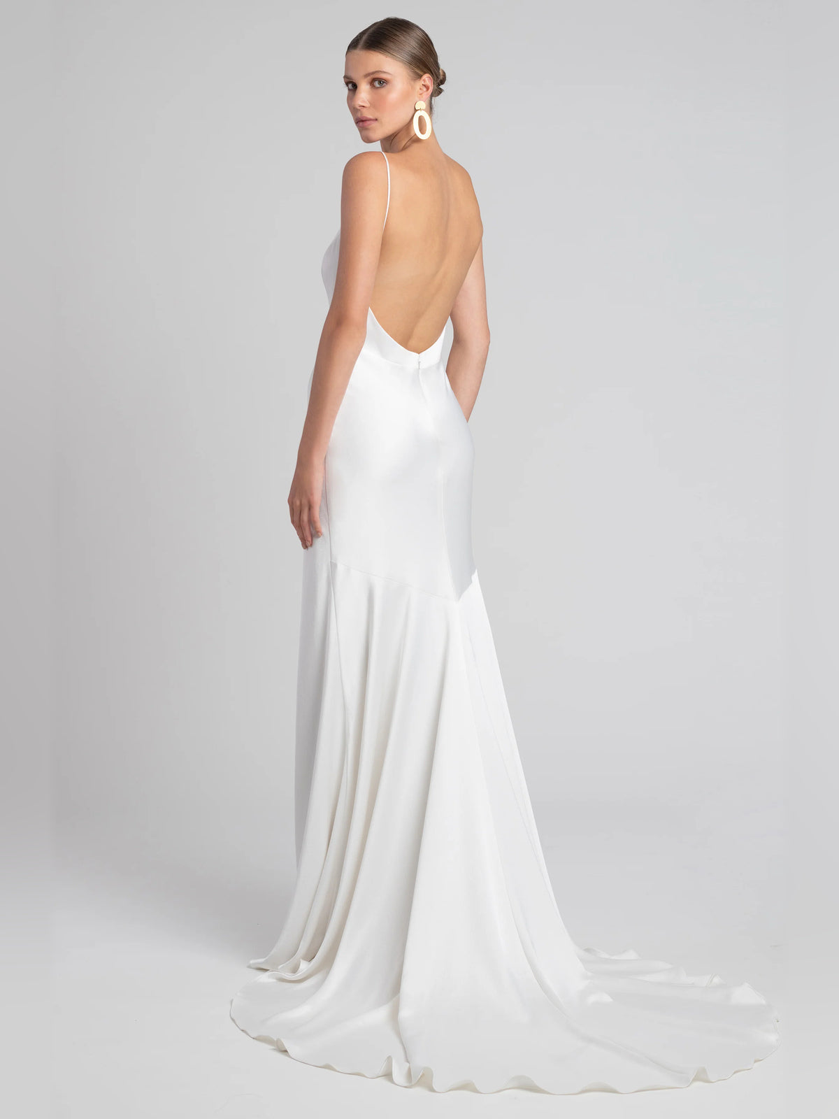 v neck sheath floor-length formal dress - image 2
