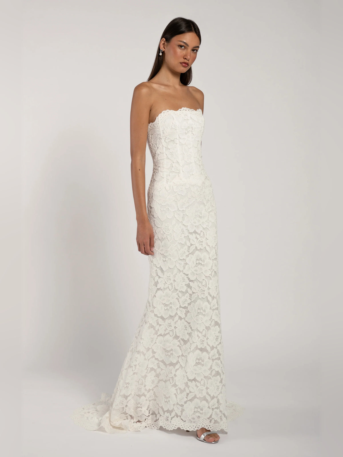 fit-and-flare floor-length formal dress - image 2