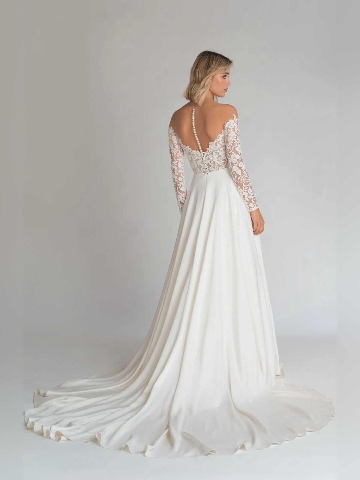 off shoulder ball-gown floor-length formal dress - image 2