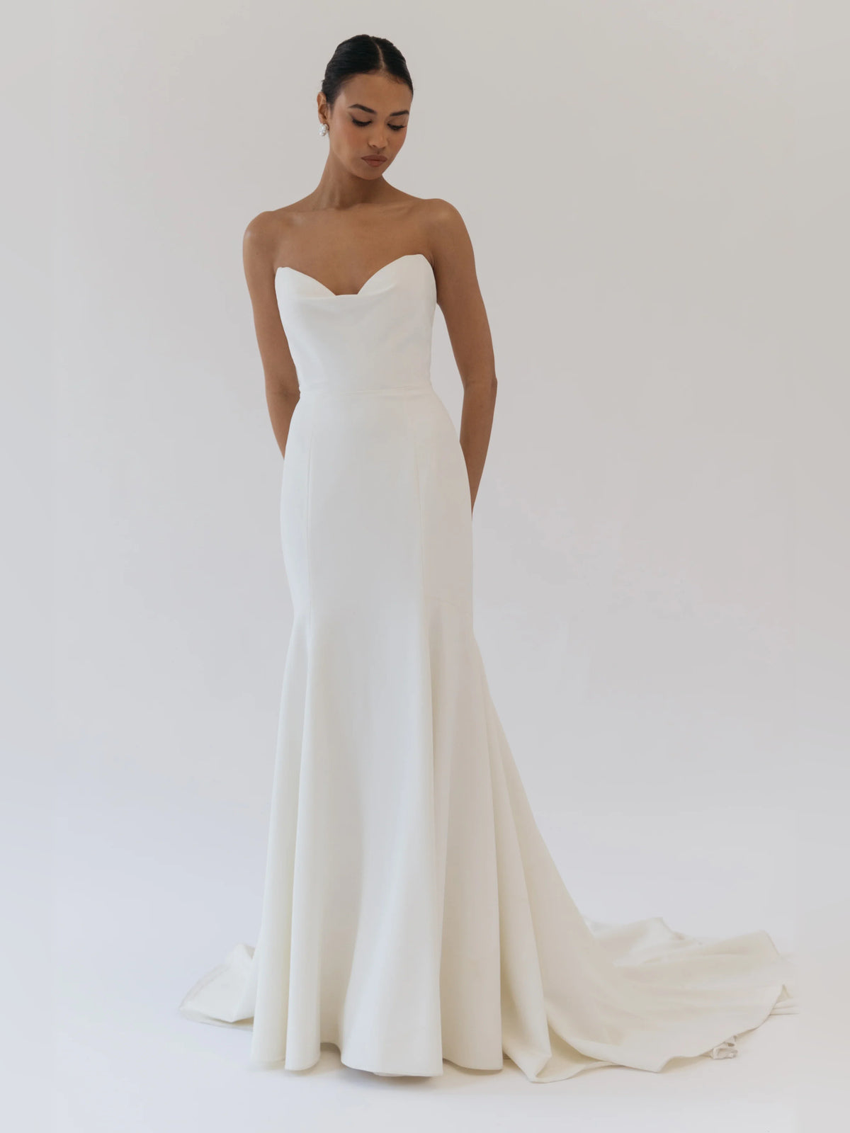 sweetheart fit-and-flare floor-length formal dress - image 2