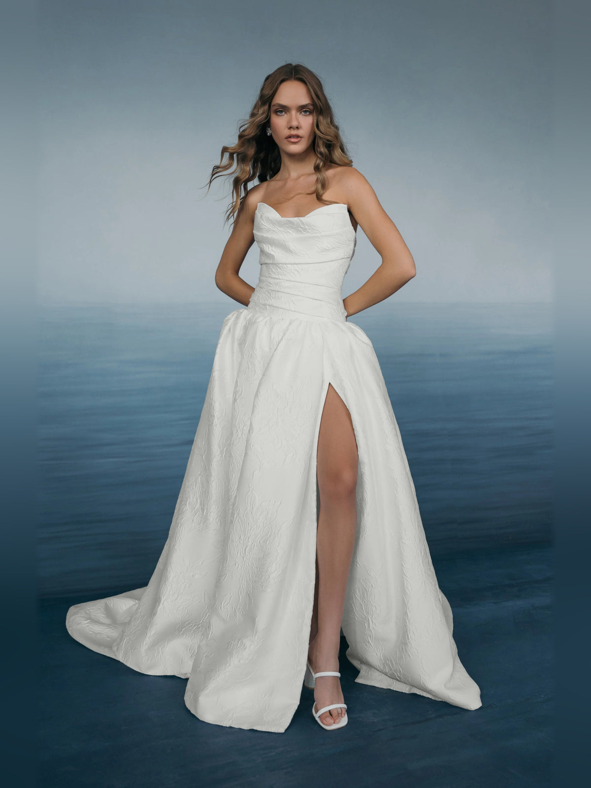 sweetheart ball-gown floor-length formal dress - image 2