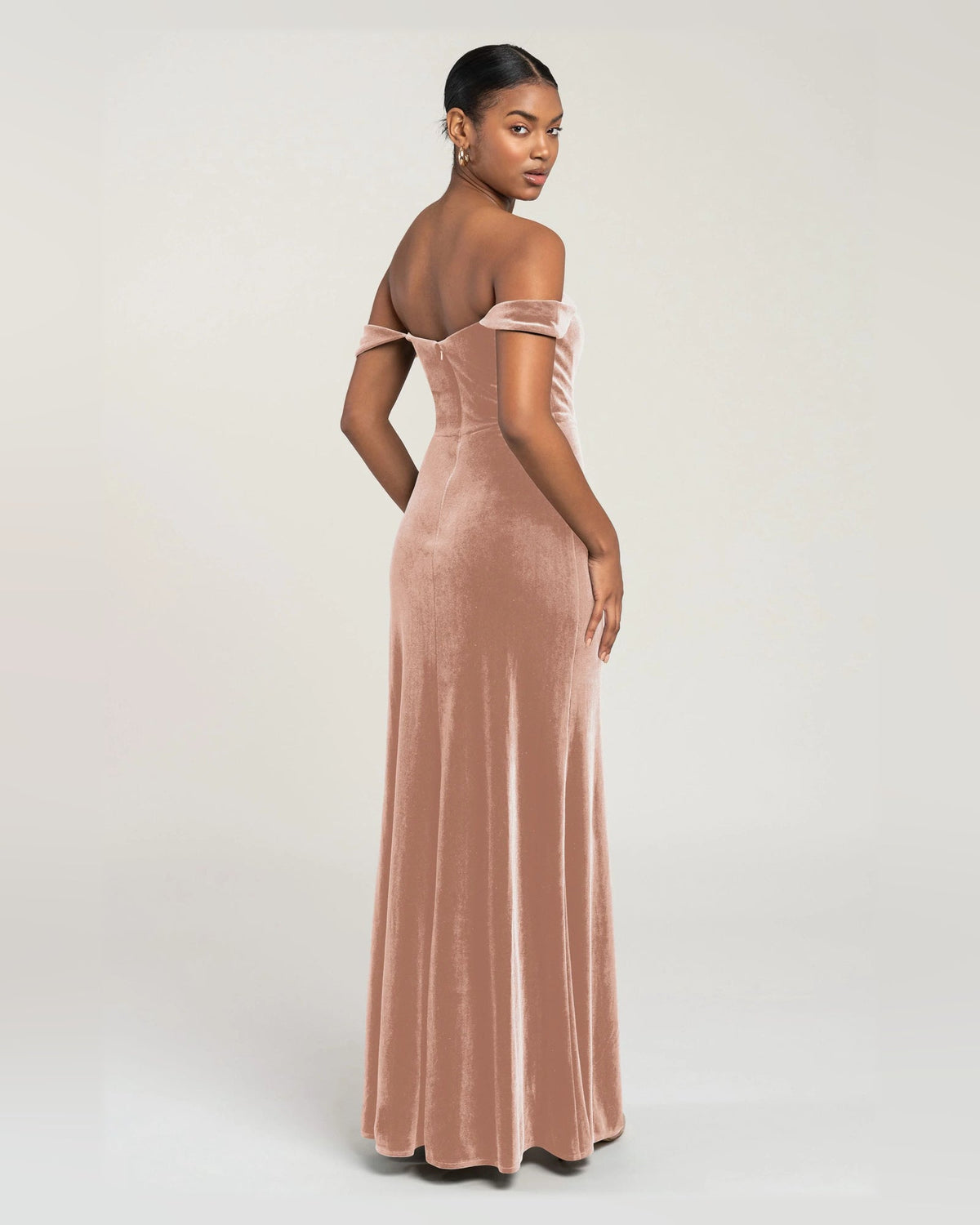 scoop neck a-line floor-length formal dress - image 2