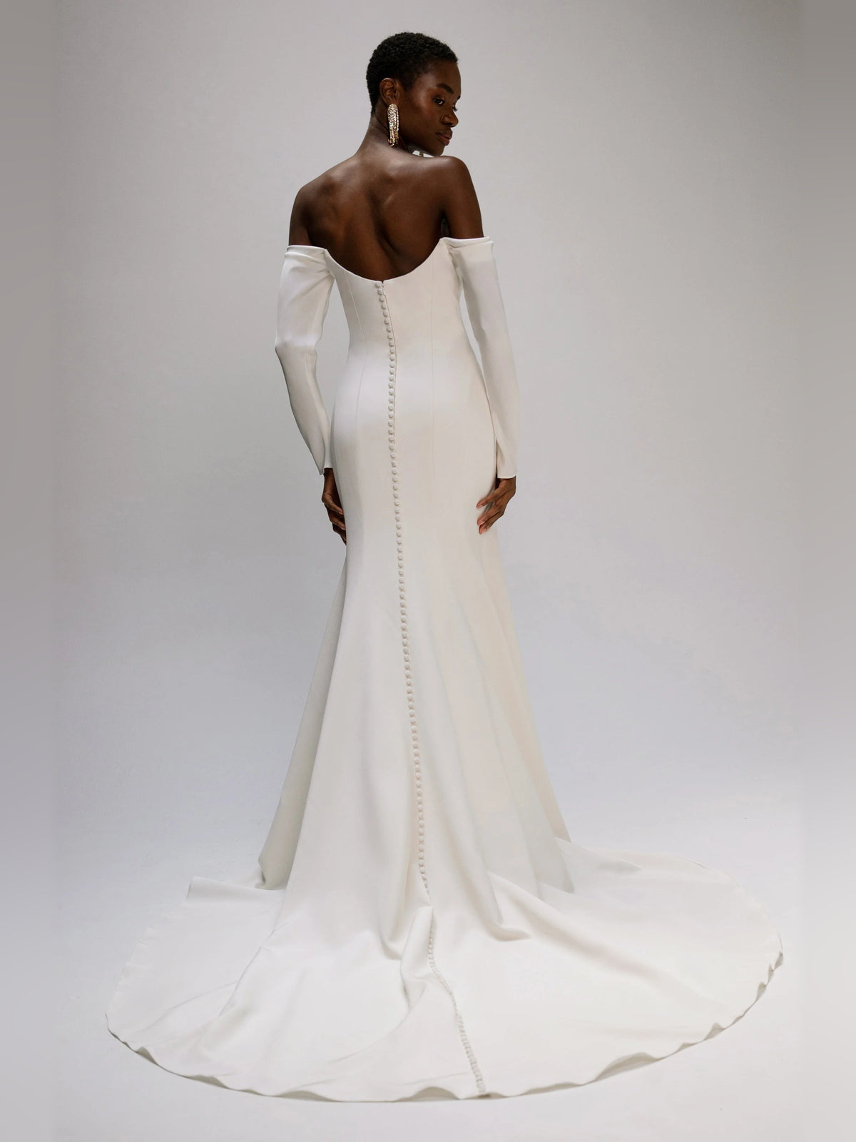 cowl neck fit-and-flare floor-length formal dress - image 2