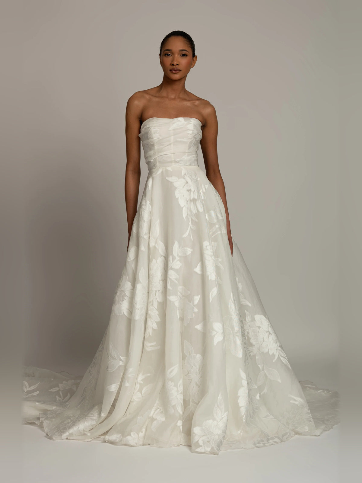 off shoulder ball-gown floor-length formal dress - image 3