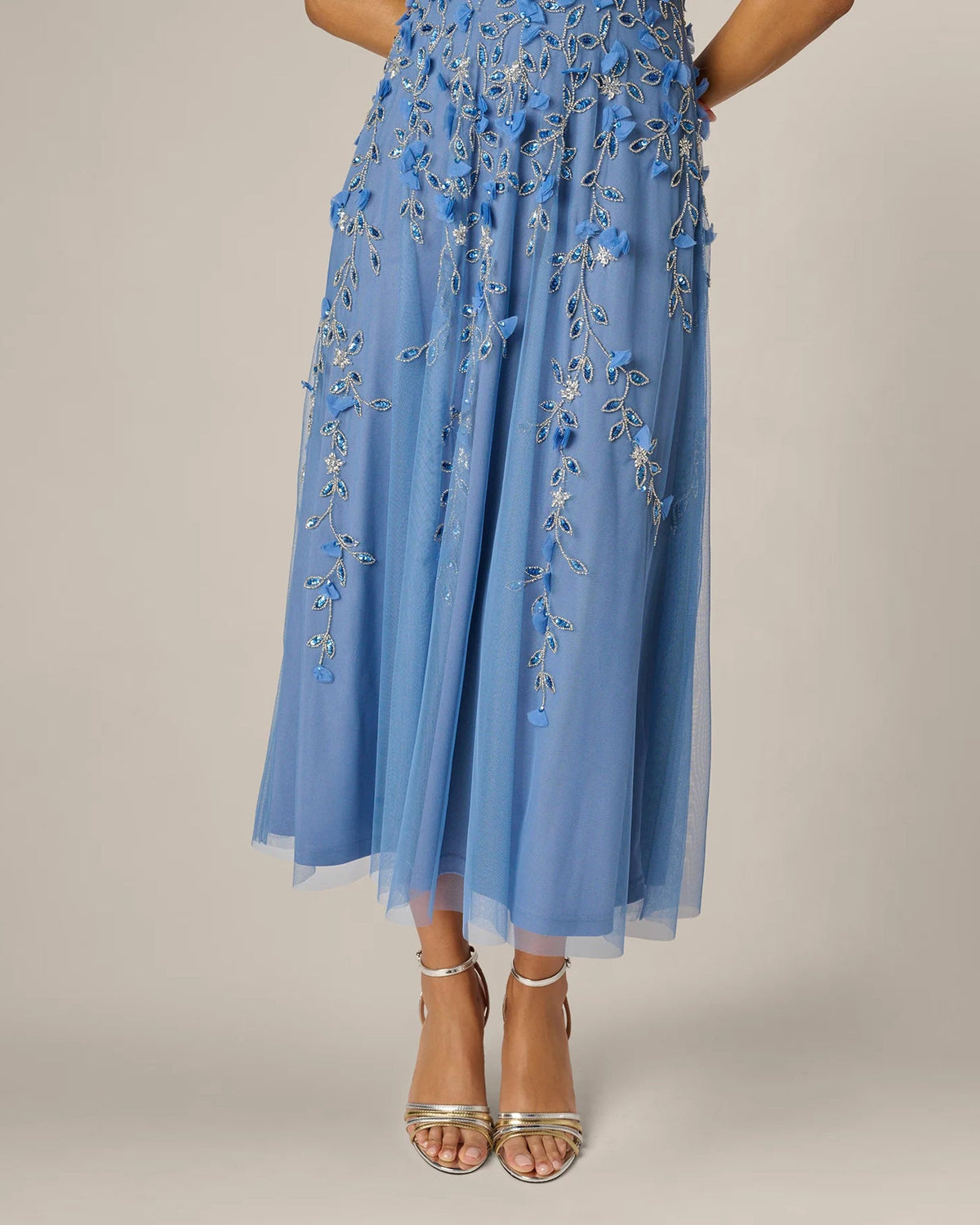 one-shoulder a-line maxi mother of the bride dress - image 3