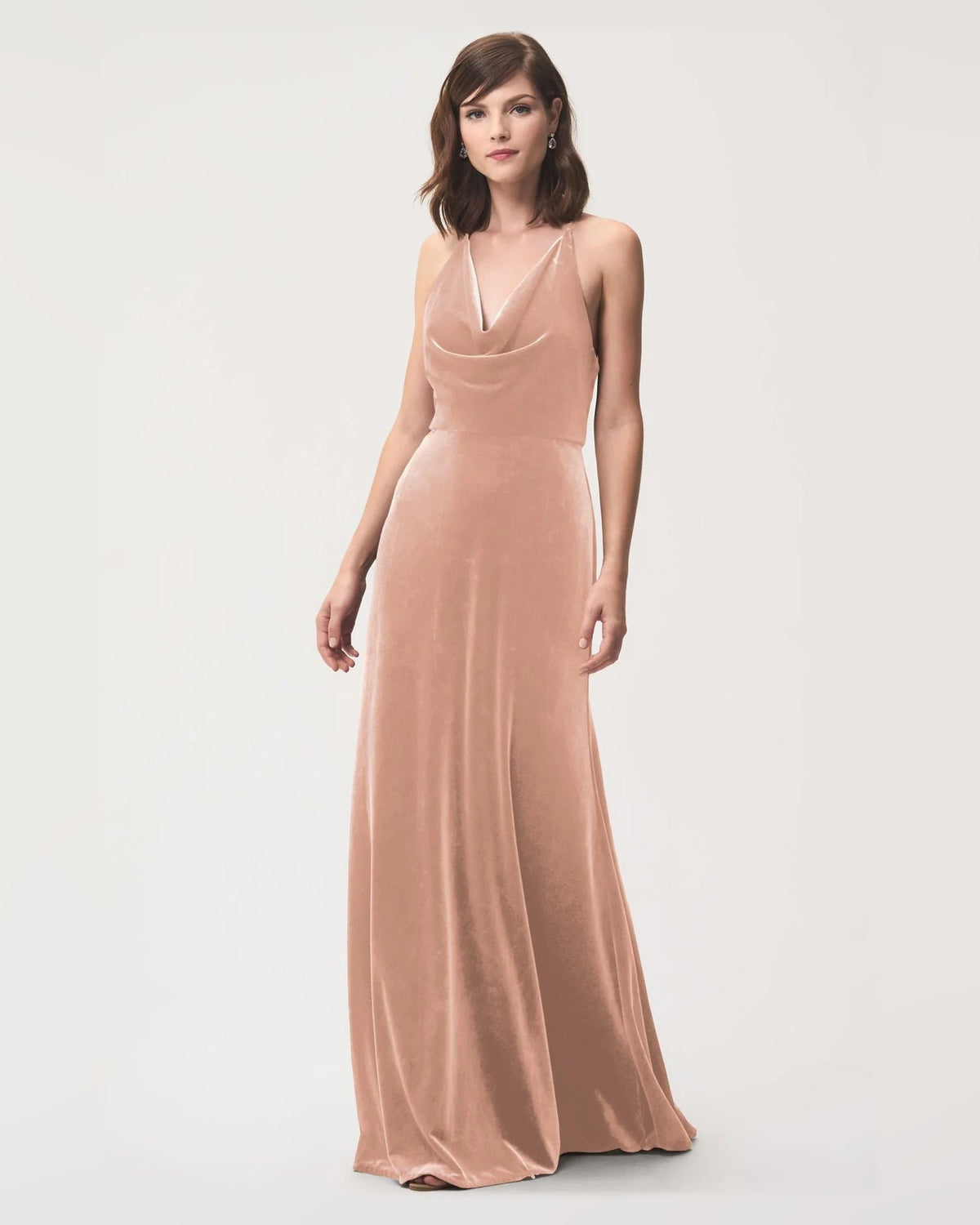 halter neck a-line floor-length formal dress - image 3