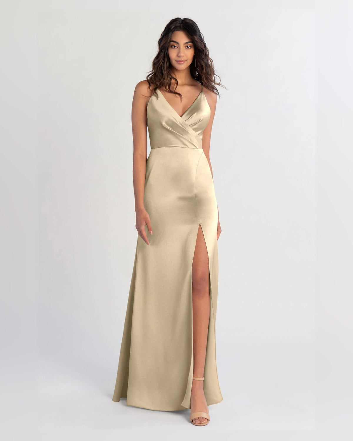v neck a-line floor-length formal dress - image 3