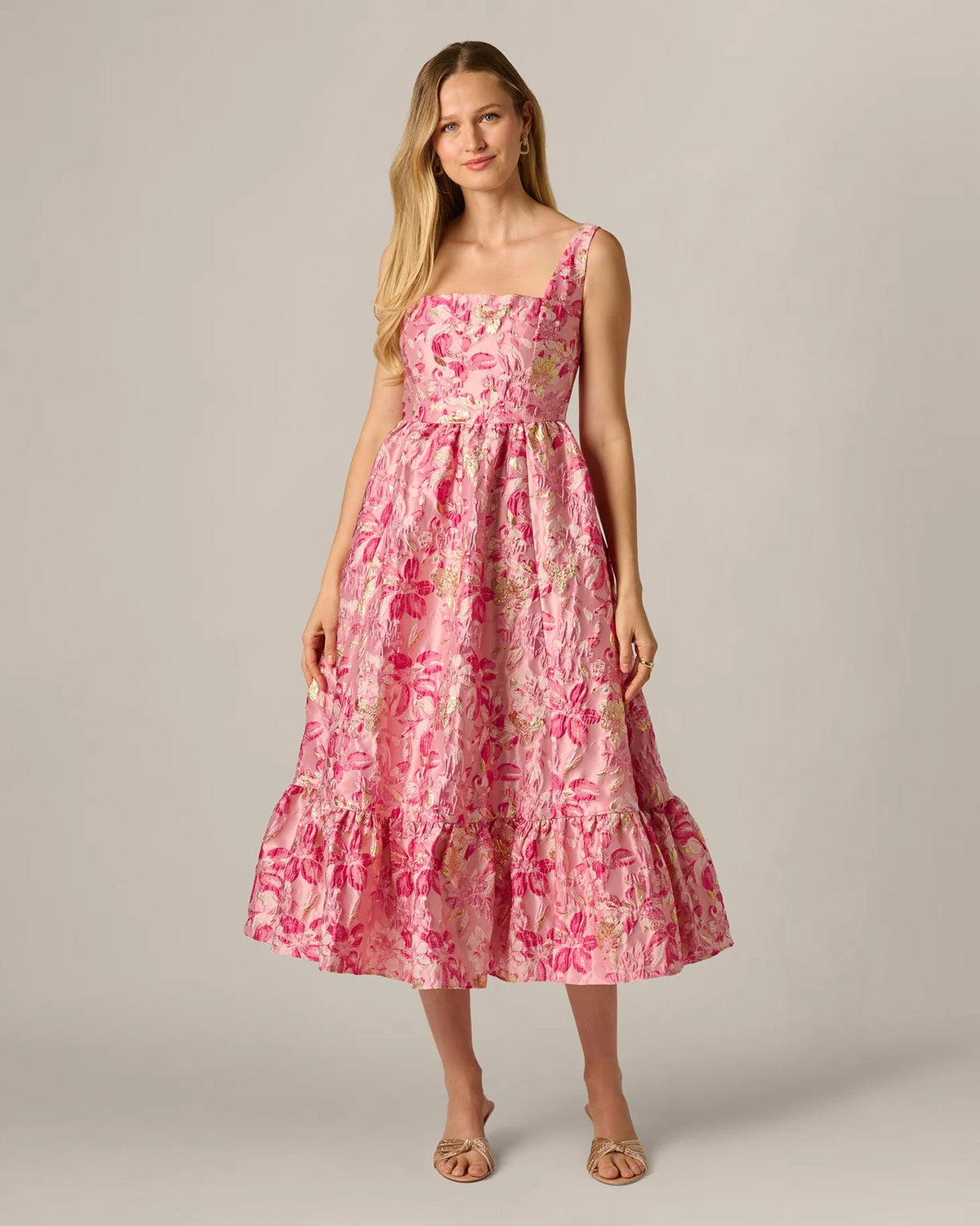 a-line midi mother of the bride dress - image 3