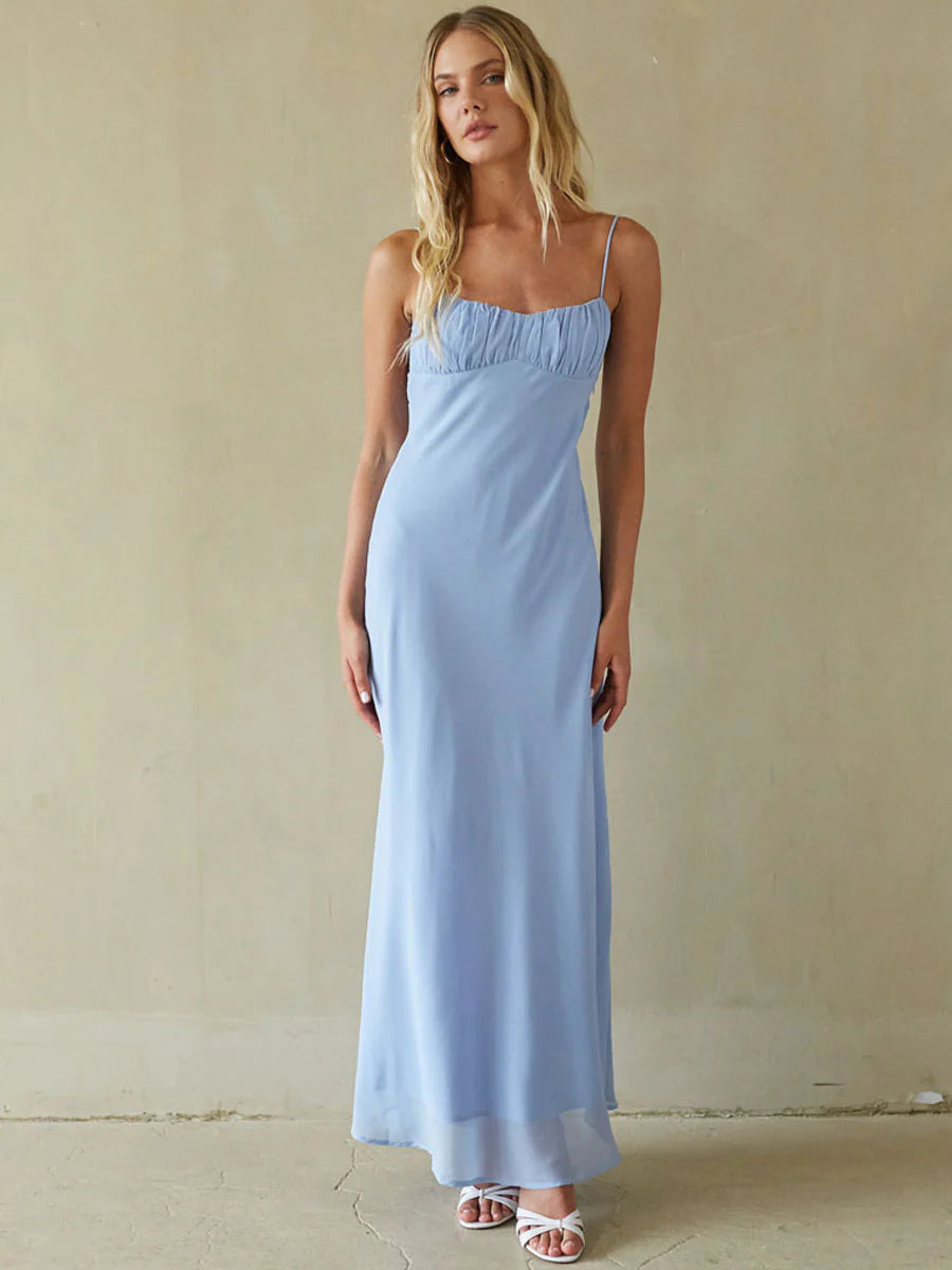 Yellow sheath maxi formal dress with sheath, alternate view