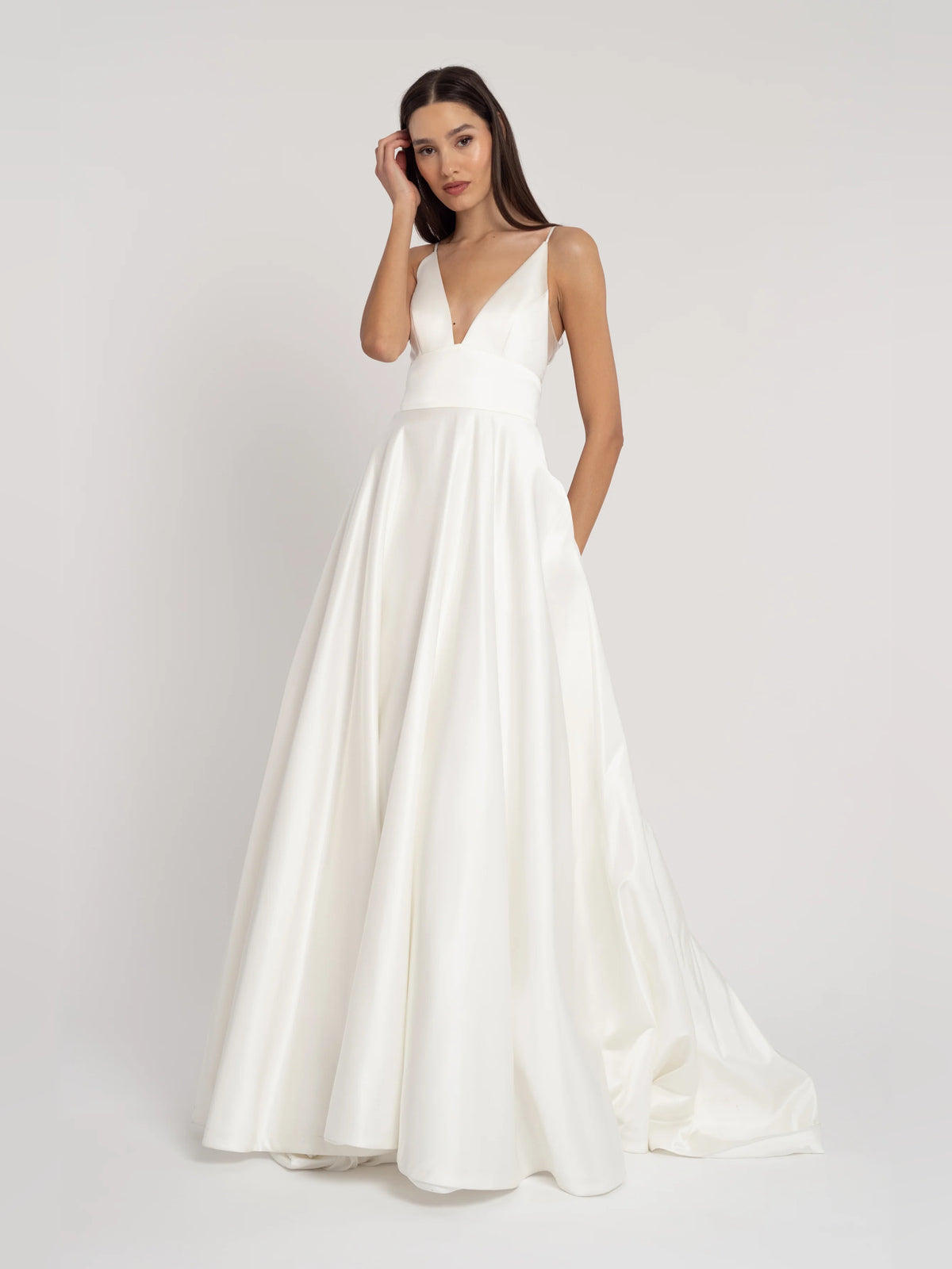 v neck a-line floor-length formal dress - image 3