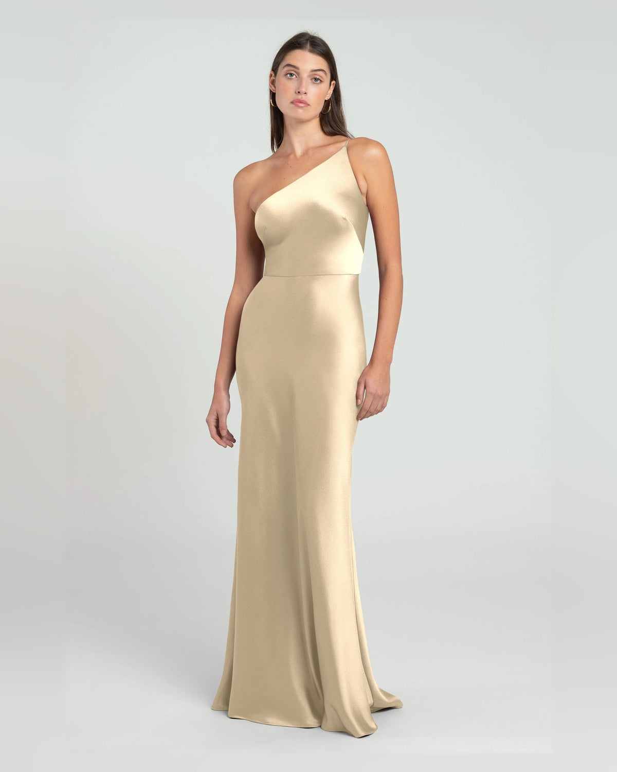 one shoulder a-line floor-length formal dress - image 3