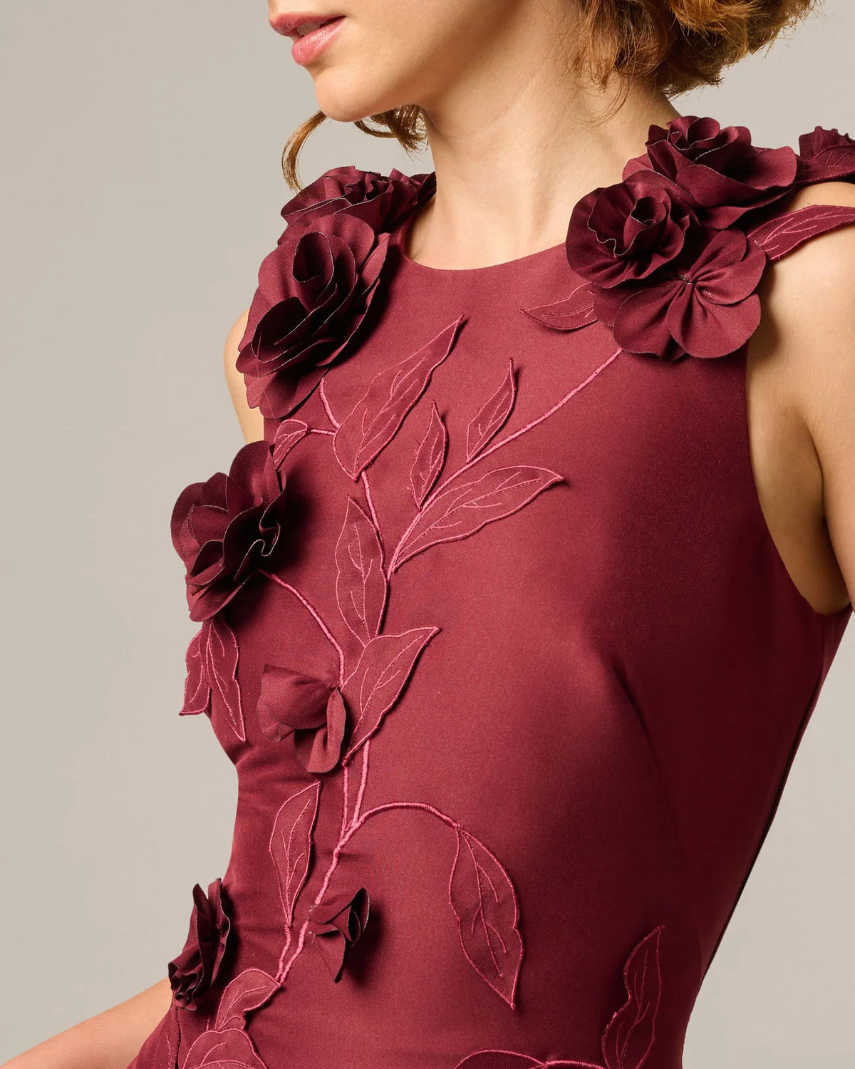 spaghetti strap mermaid maxi mother of the bride dress - image 3