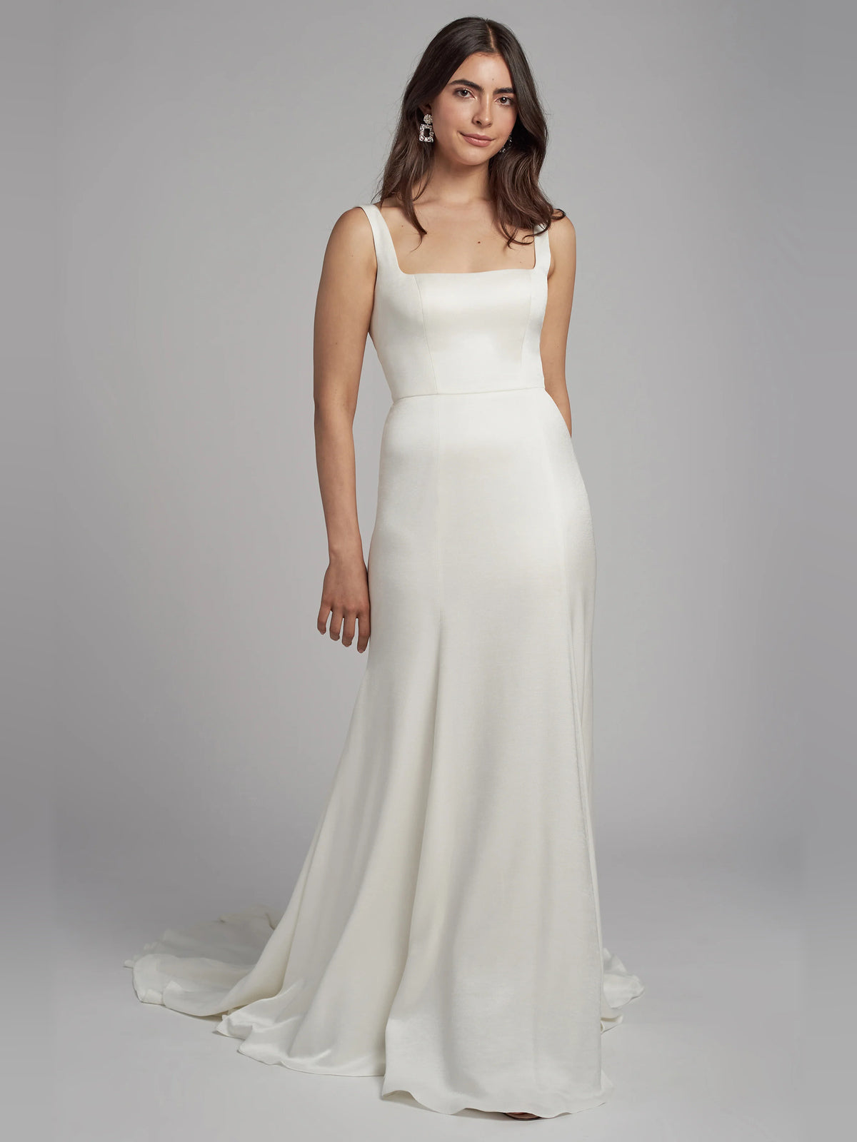 square neck fit-and-flare floor-length formal dress - image 3