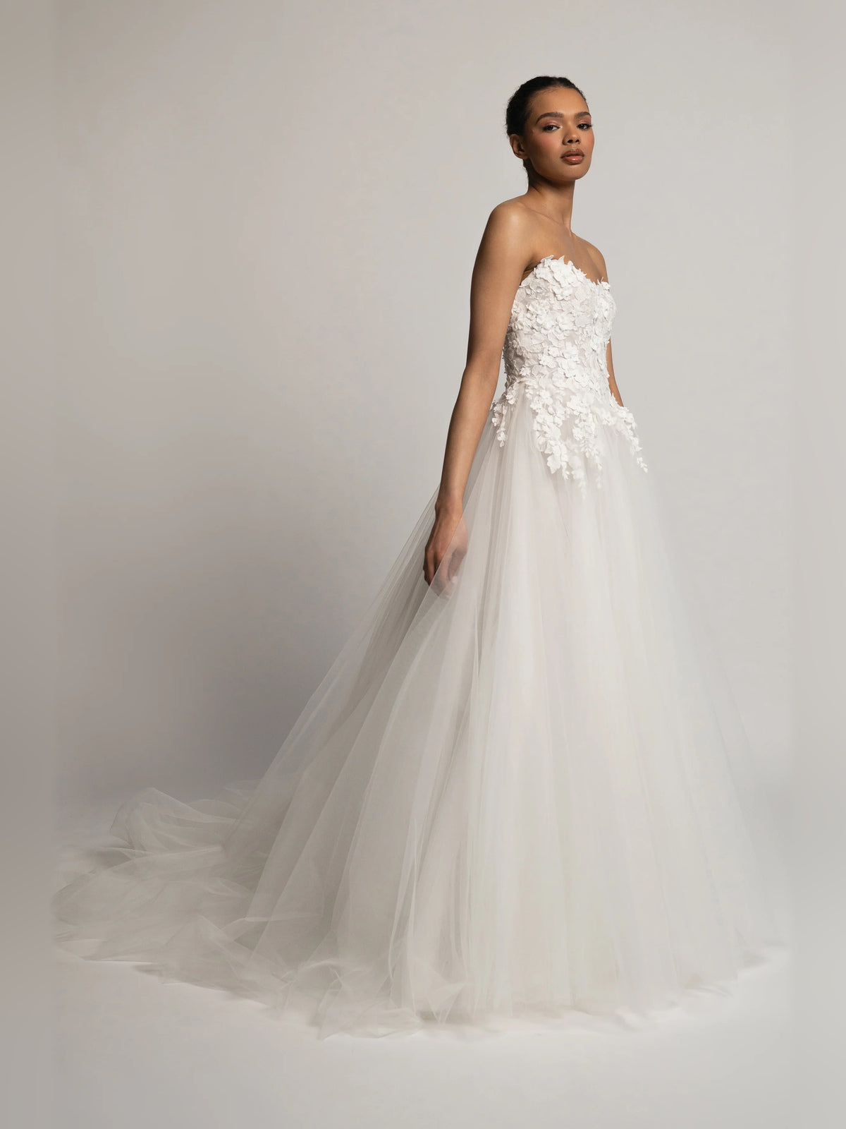 sweetheart ball-gown floor-length formal dress - image 3