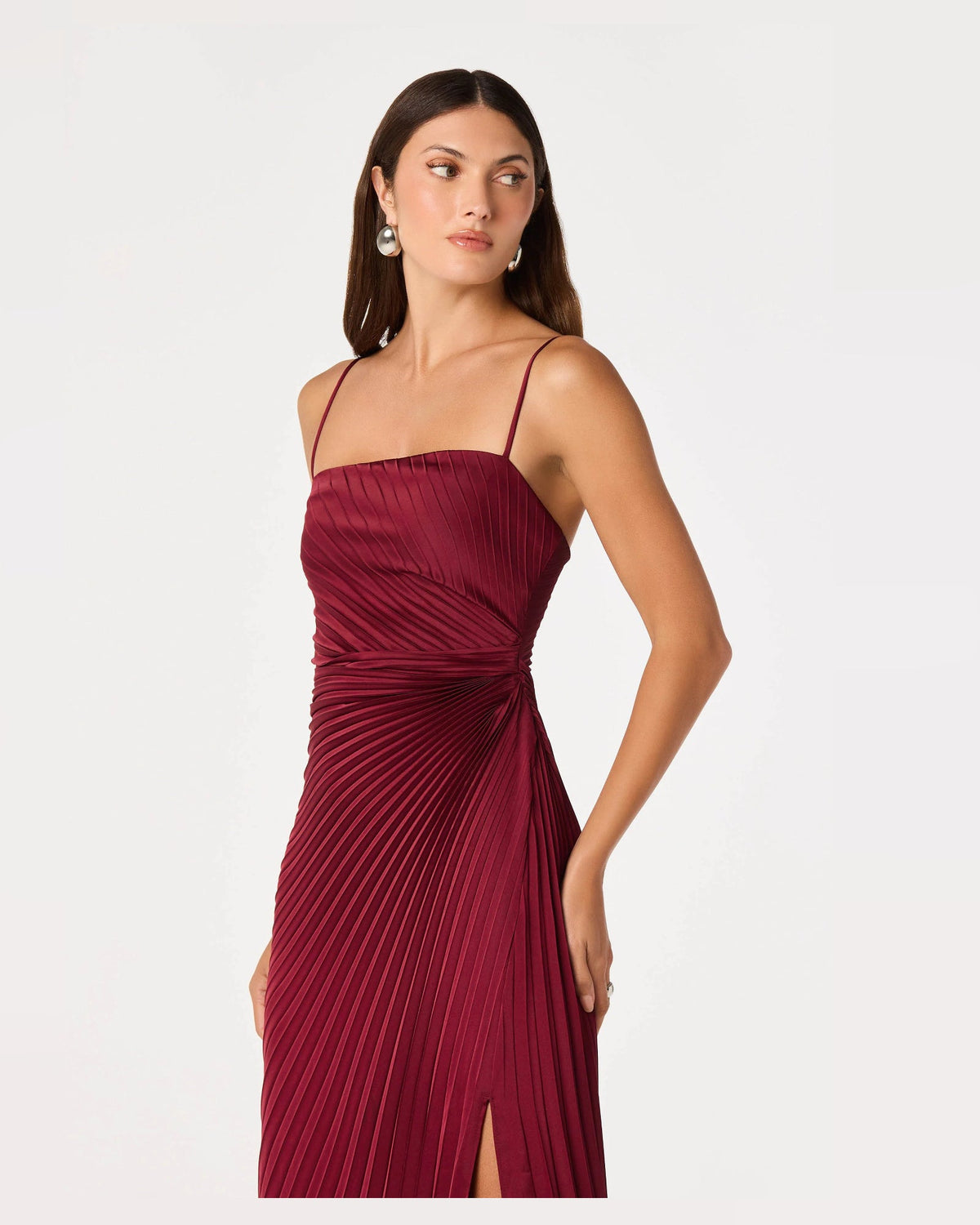 spaghetti strap sheath maxi formal dress - image 3