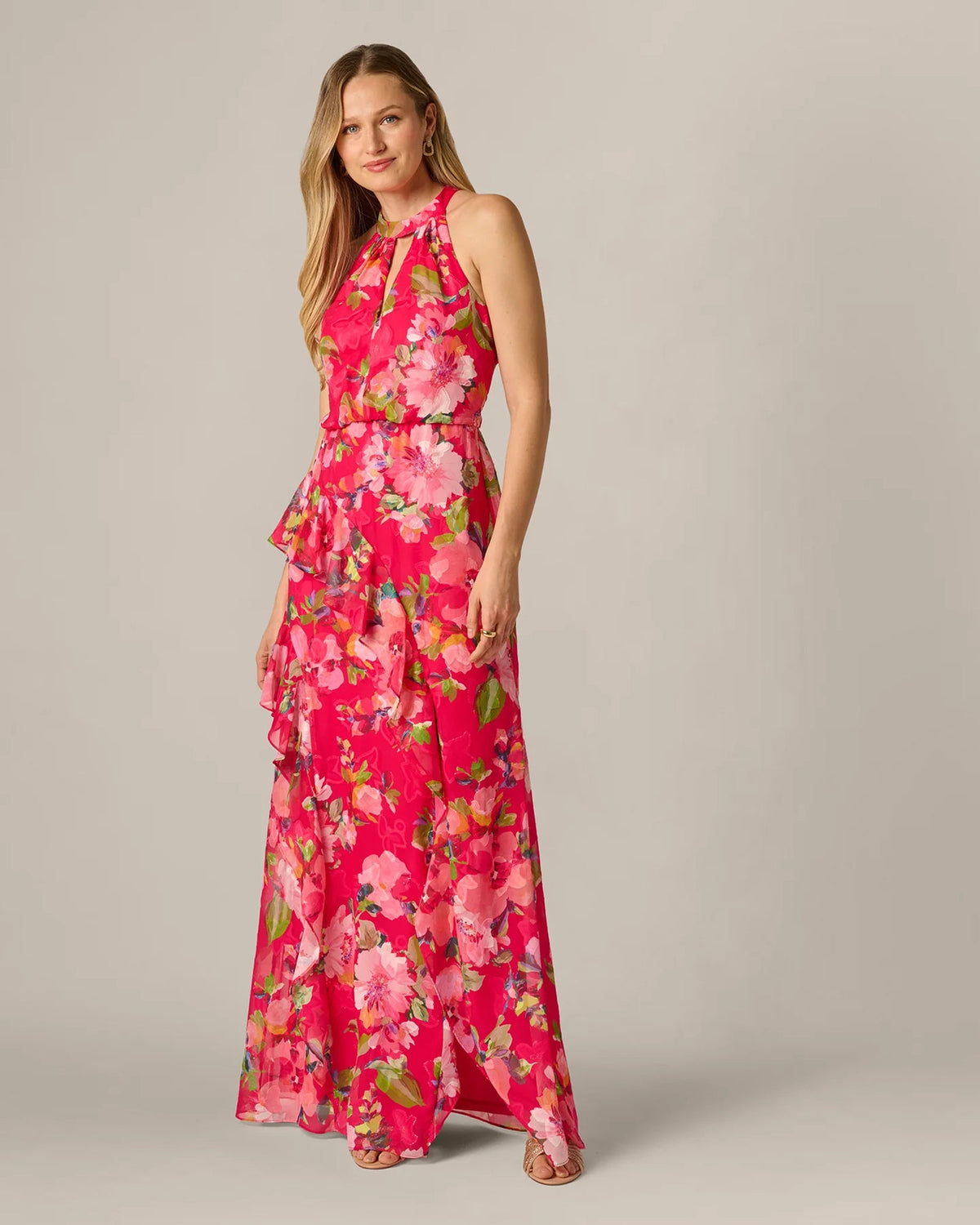 halter neck mermaid maxi mother of the bride dress - image 3