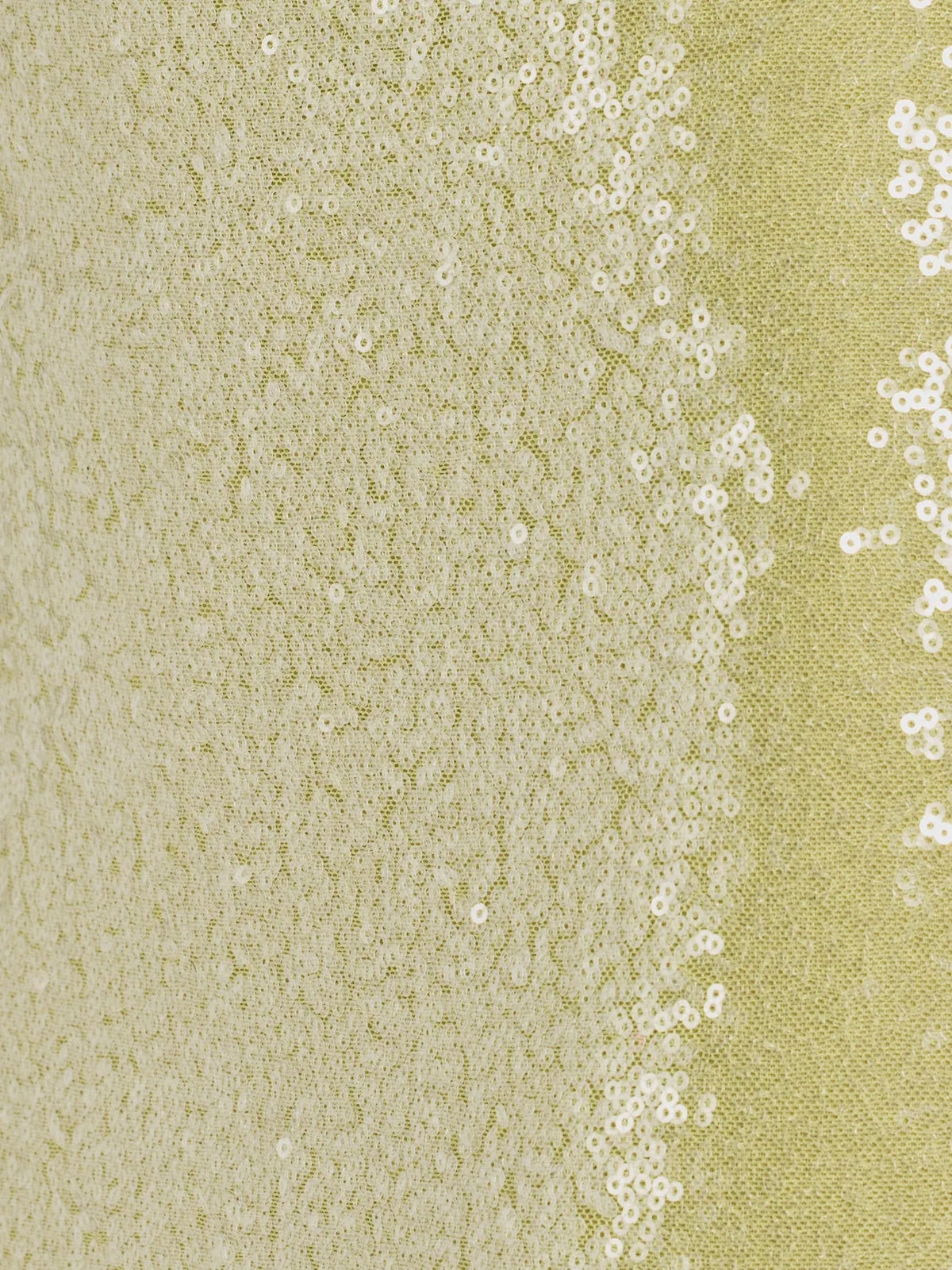 Lime sequin fabric close-up with dense sparkle