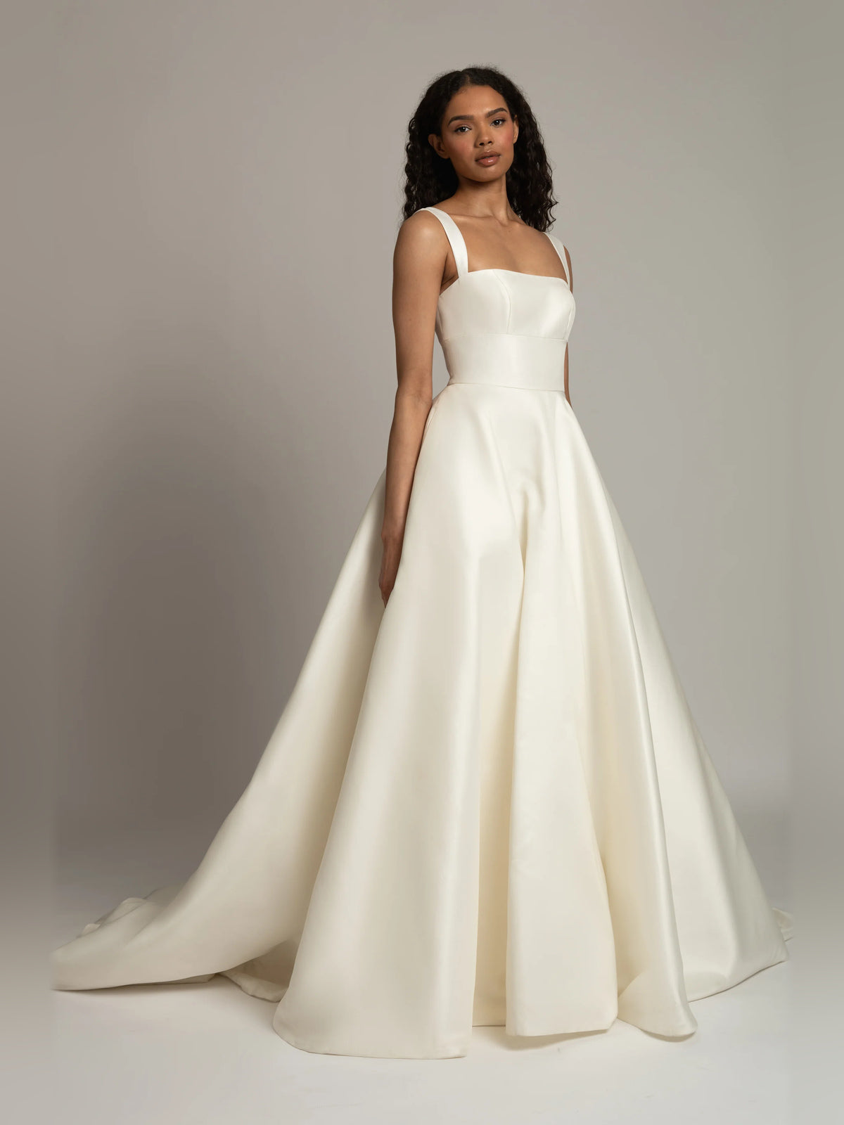 square neck ball-gown floor-length formal dress - image 3