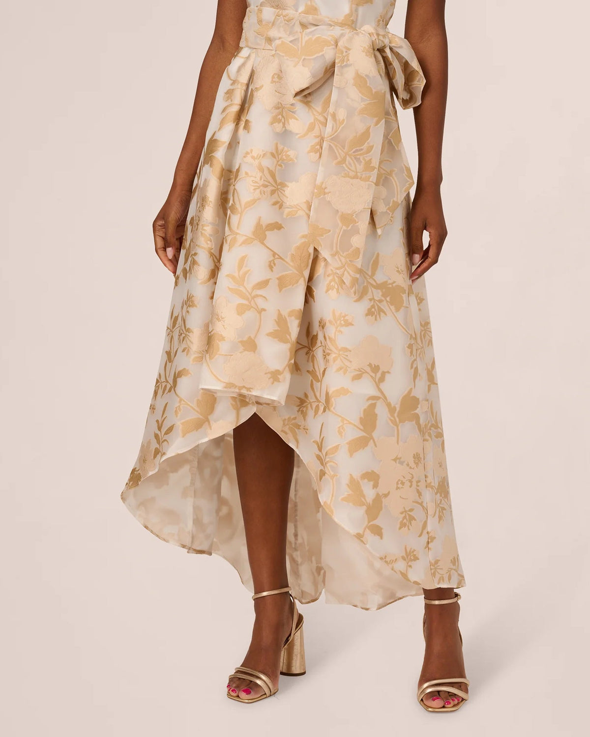 one shoulder a-line high-low mother of the bride dress - image 3
