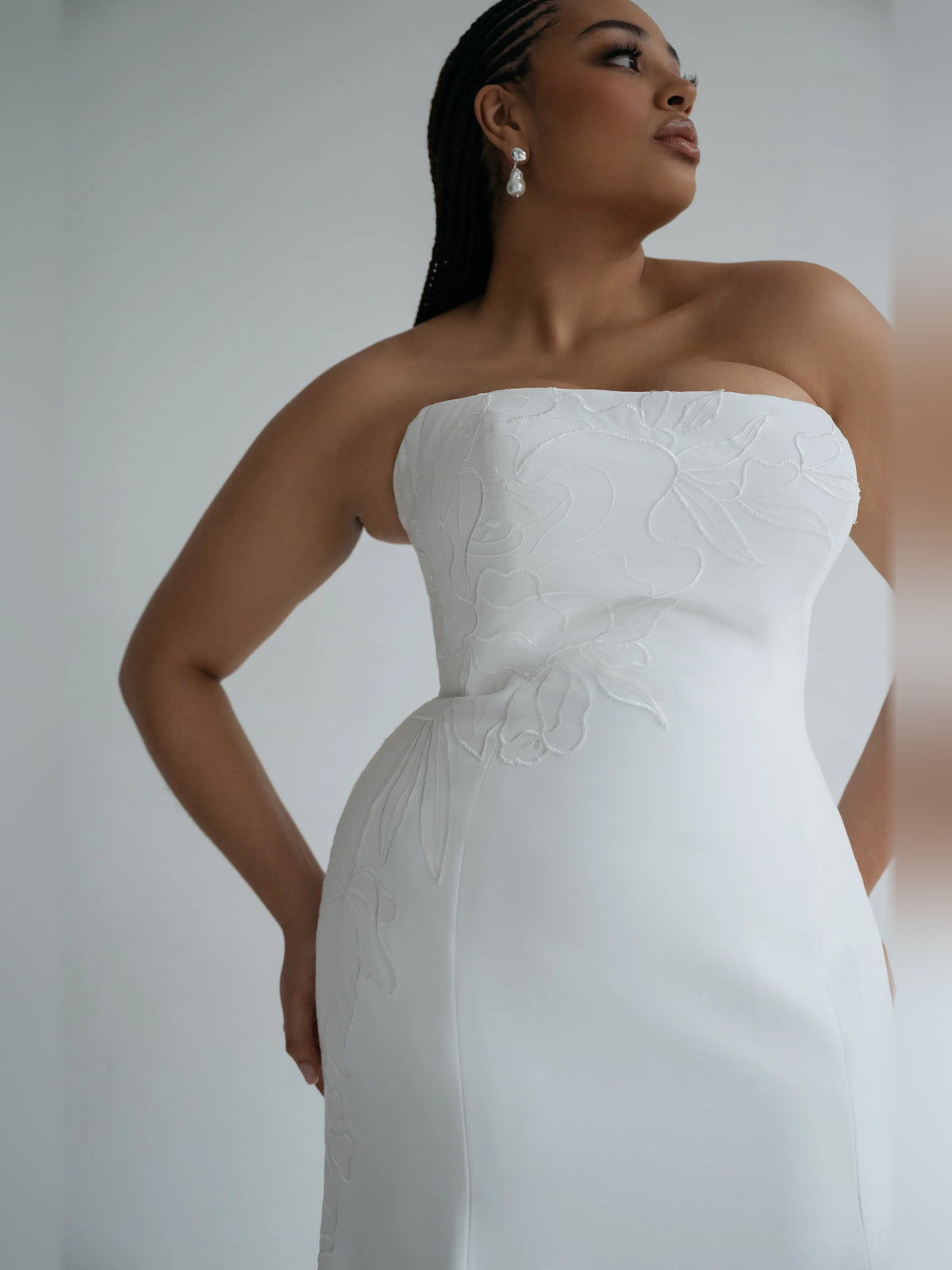 fit-and-flare floor-length formal dress - image 3