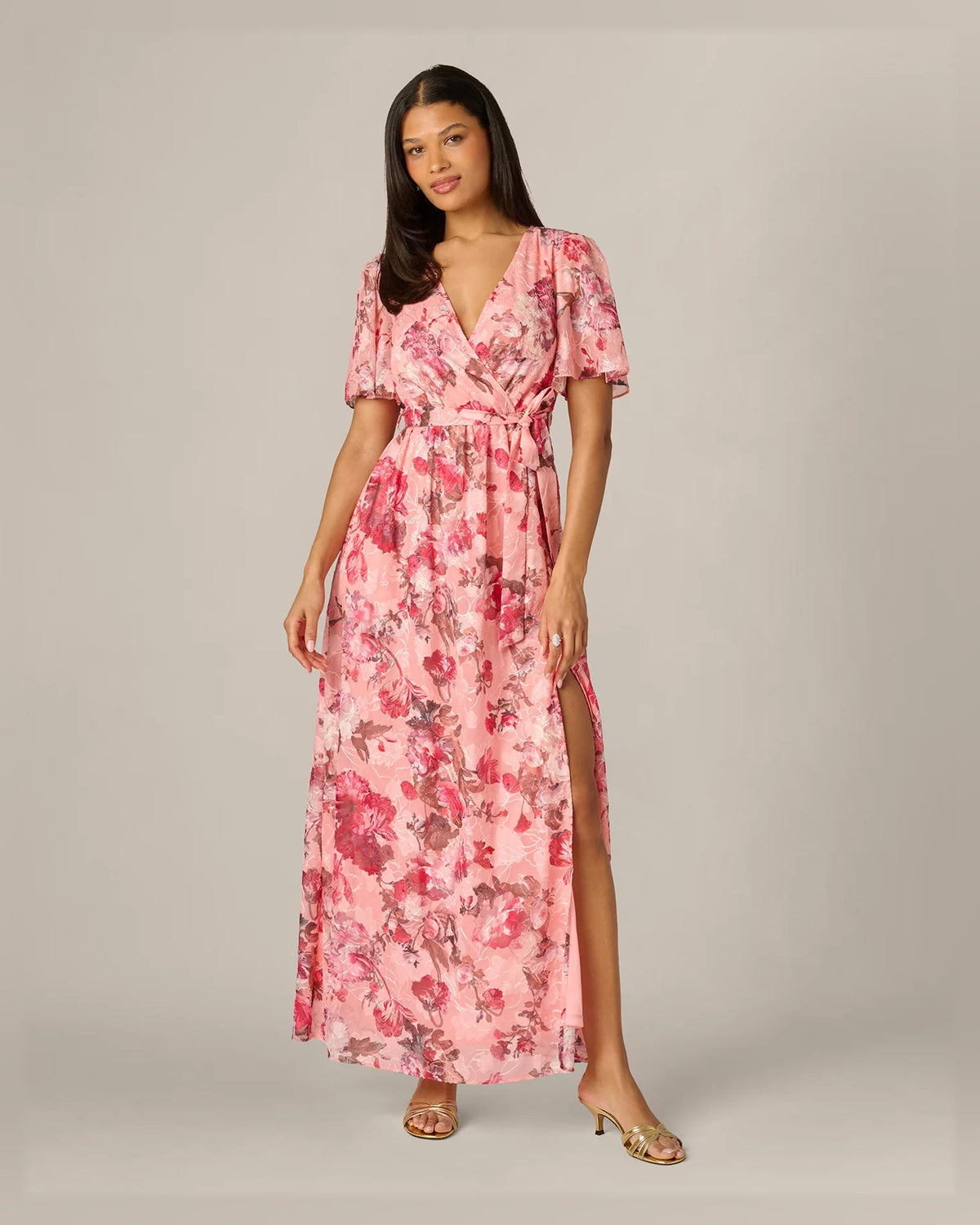 v neck a-line maxi formal dress - image 3