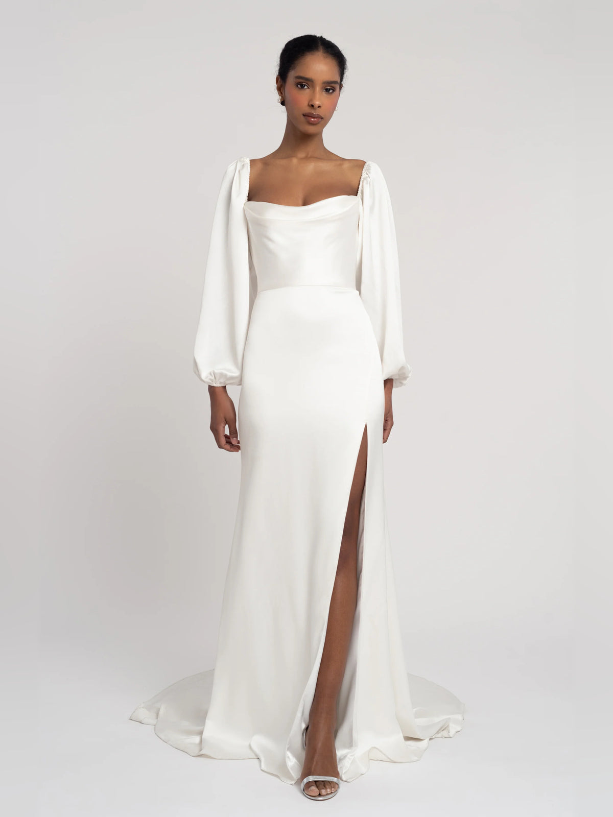 off shoulder a-line floor-length formal dress - image 3