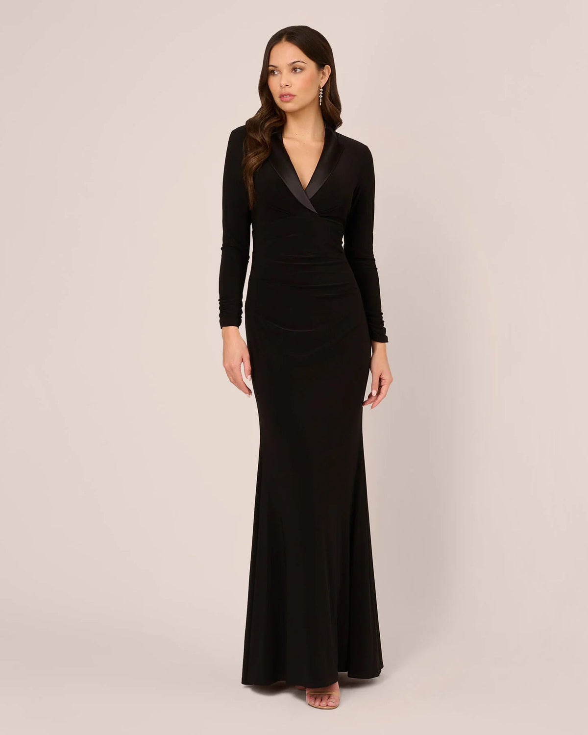 v neck mermaid floor-length mother of the bride dress - image 3