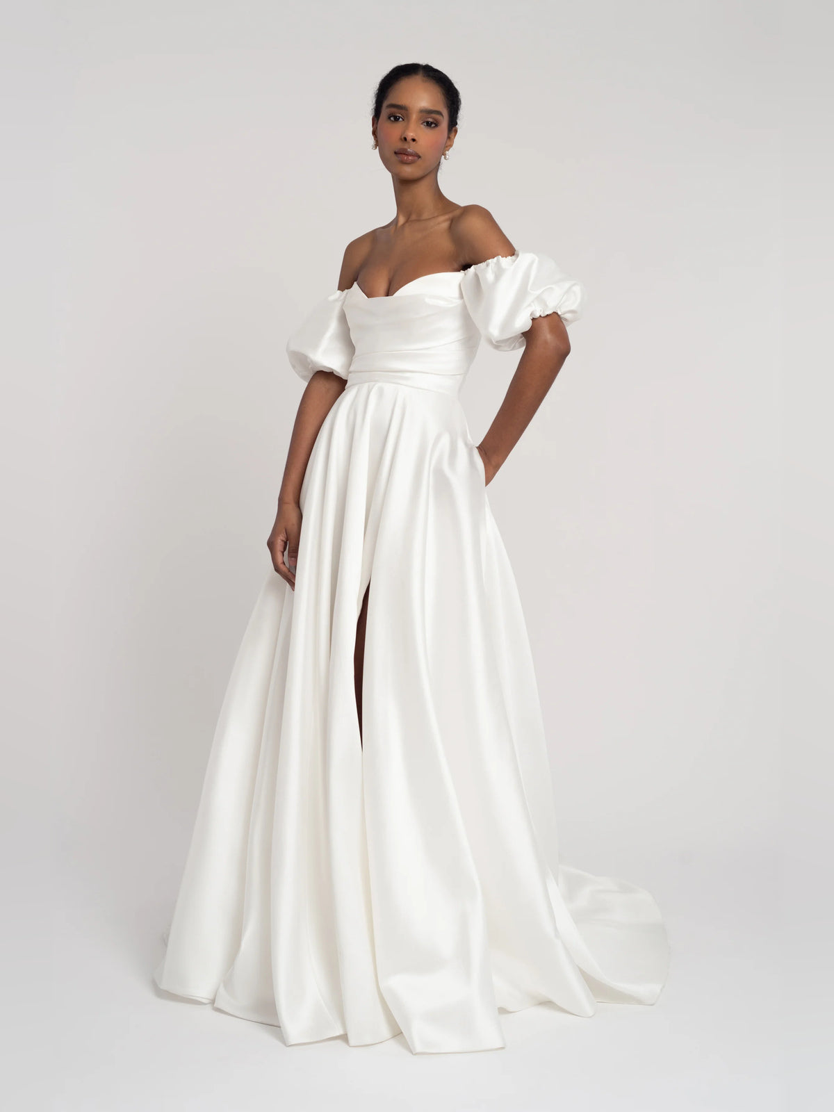 cowl neck ball-gown floor-length formal dress - image 3