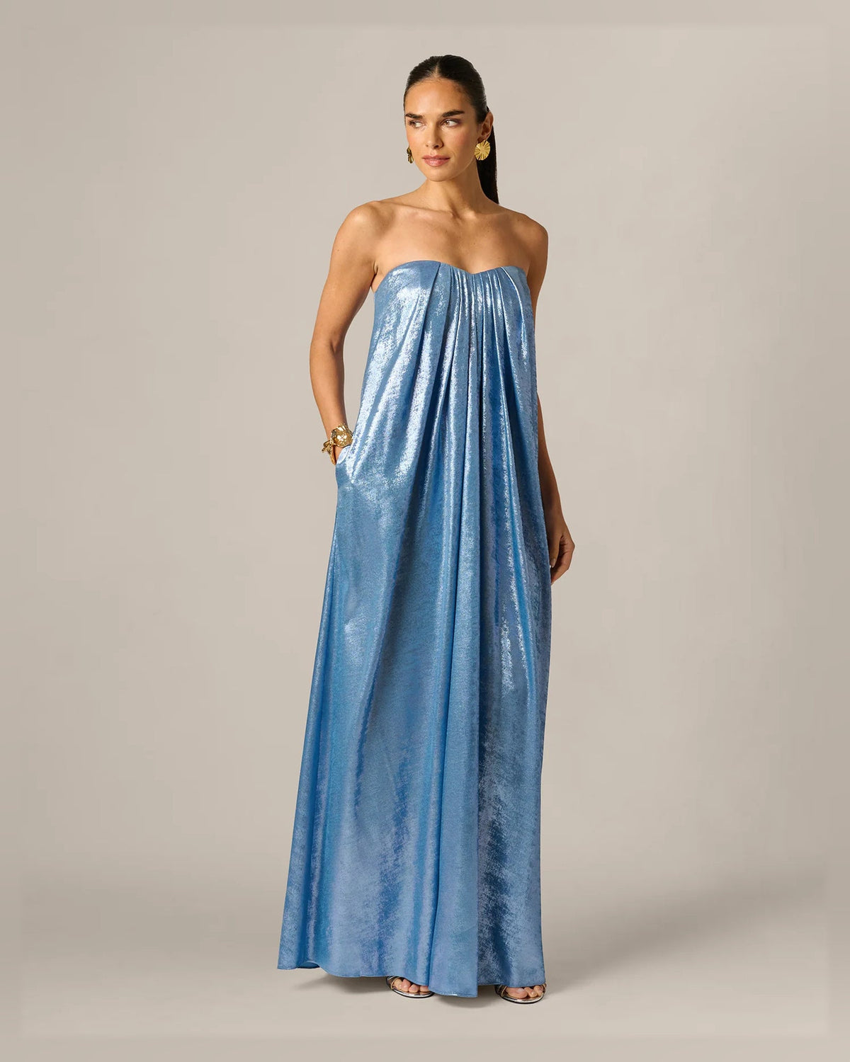 sweetheart a-line maxi formal dress - image 3