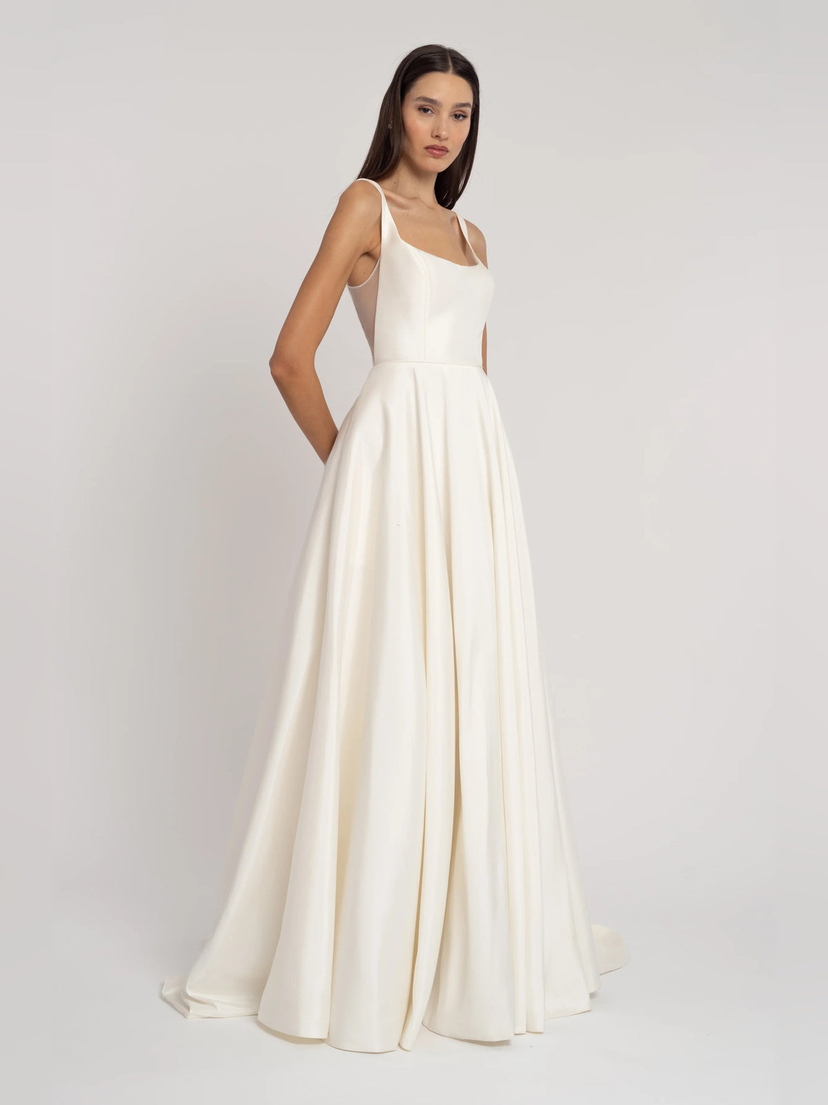 scoop neck a-line floor-length formal dress - image 3