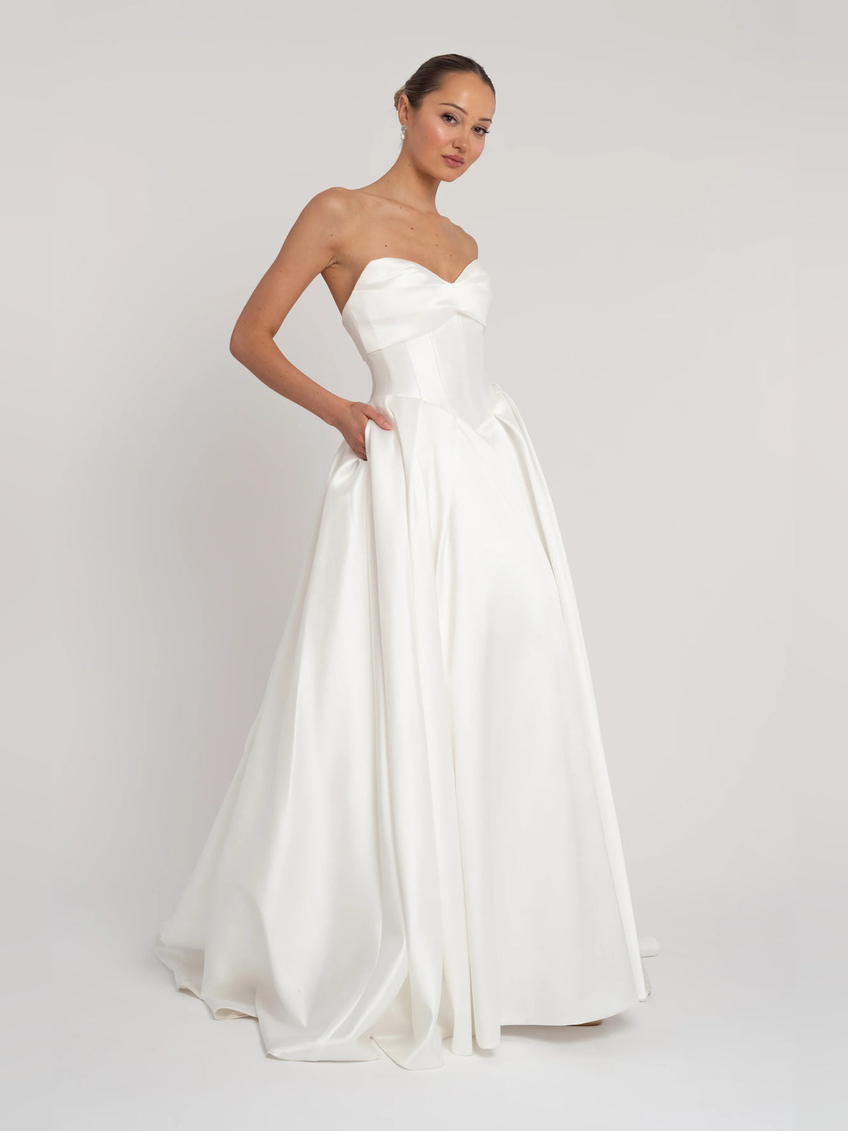 sweetheart ball-gown floor-length formal dress - image 3