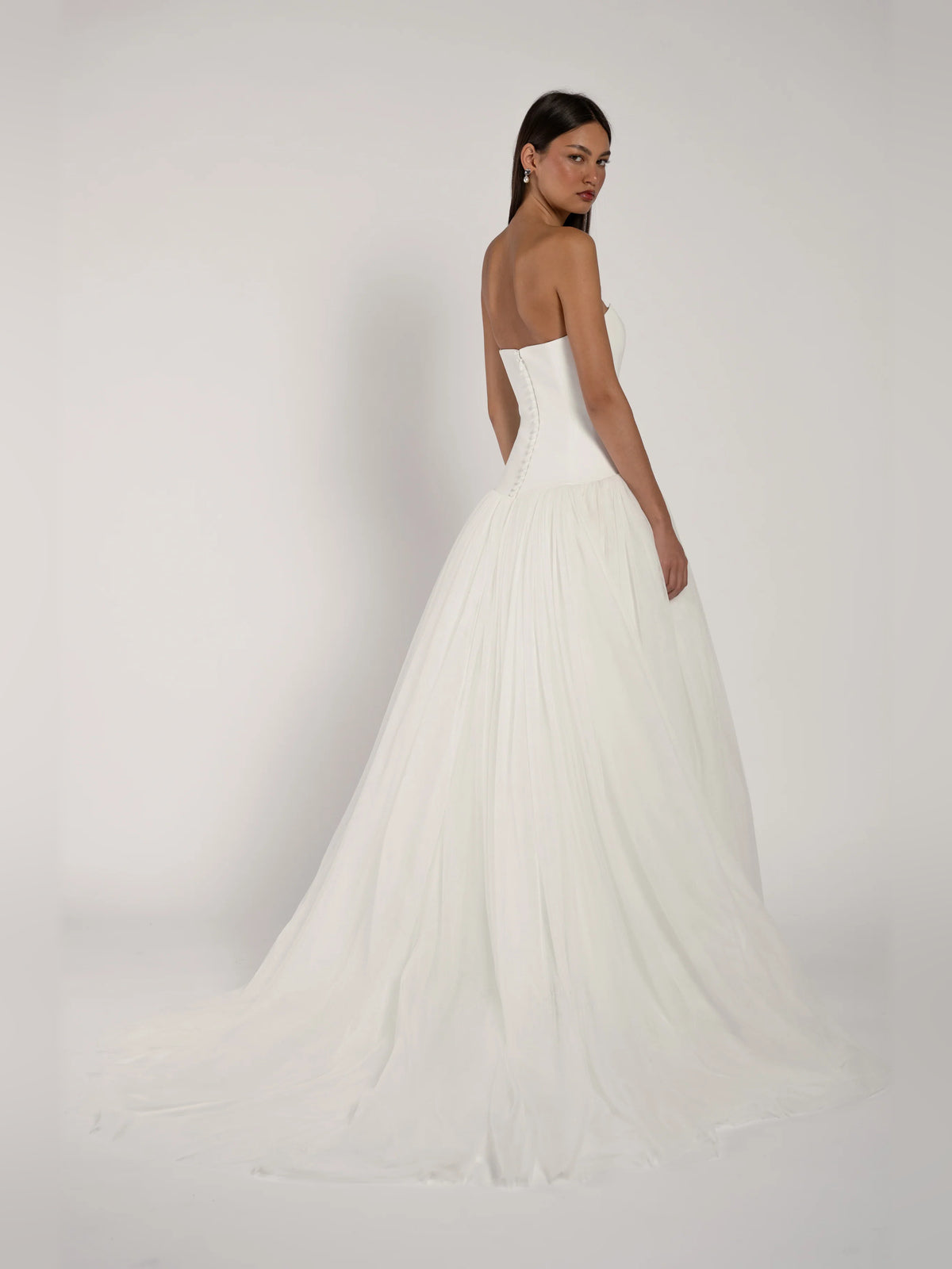 strapless ball-gown floor-length formal dress - image 3